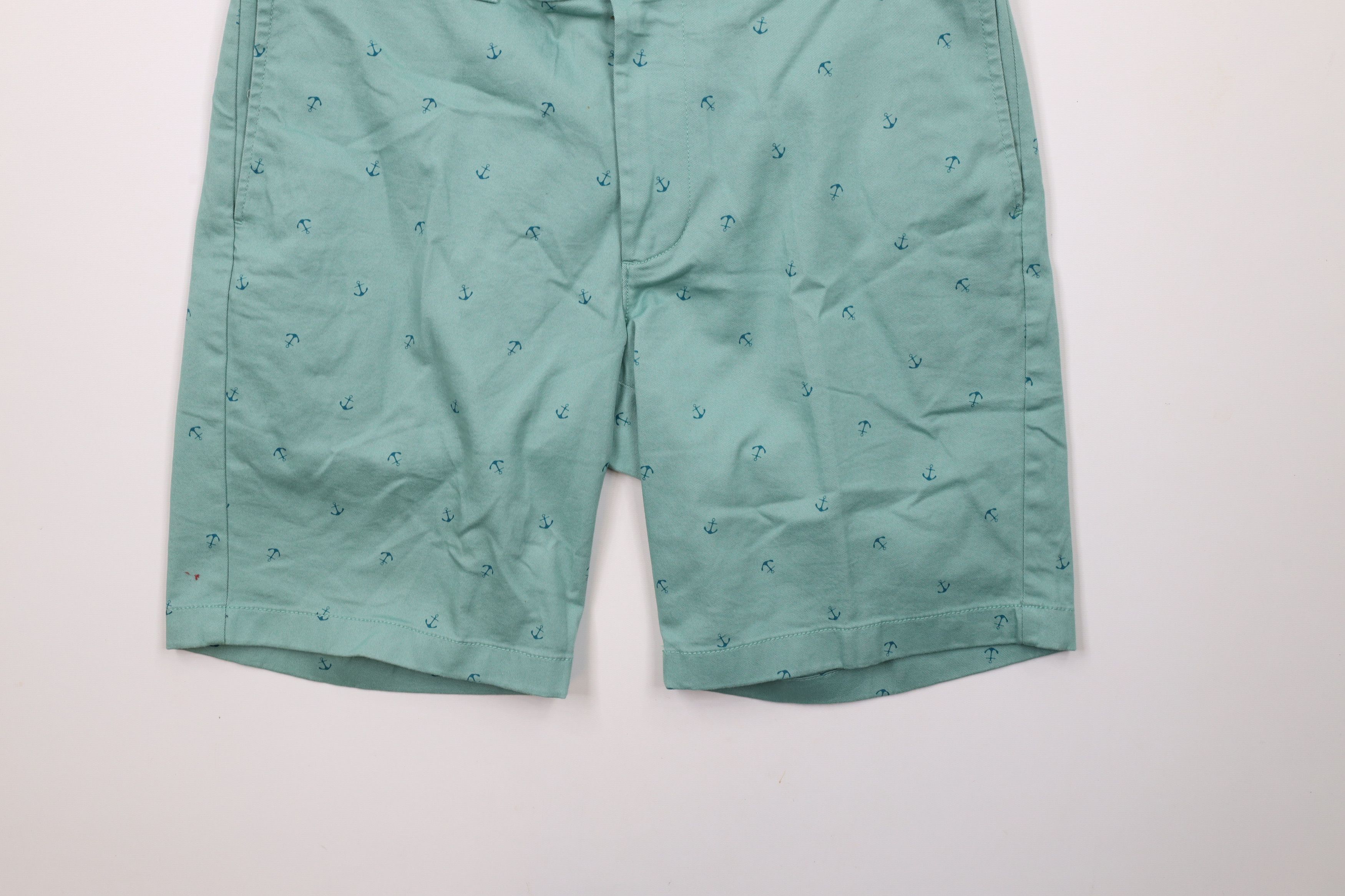 J.Crew × Vintage J Crew All Over Print Flat Front Above Knee Chino Shorts Size US 33 - 4 Thumbnail