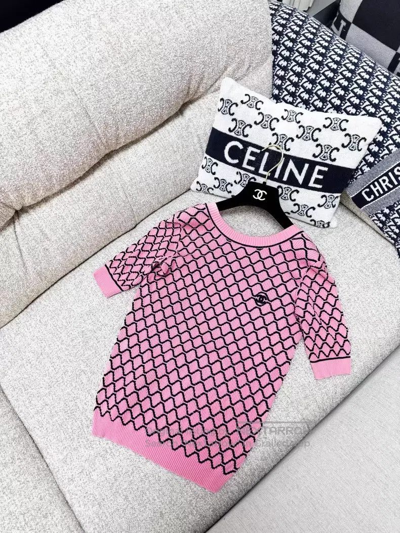 Chanel Chanel Diamond plaid backless knit Size XS / US 0-2 / IT 36-38 - 3 Thumbnail