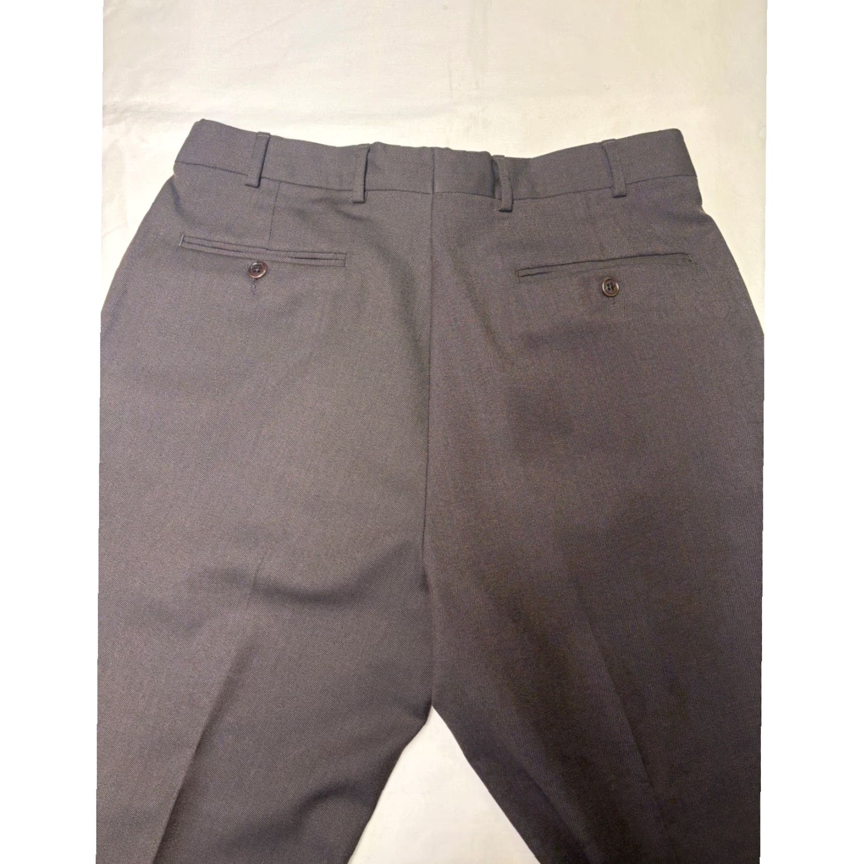Brooks Brothers VINTAGE Brooks Brothers 346 Mens Pleated Wool Dress Pants Brown W35 L32 Cuffed Size US 35 - 7 Thumbnail