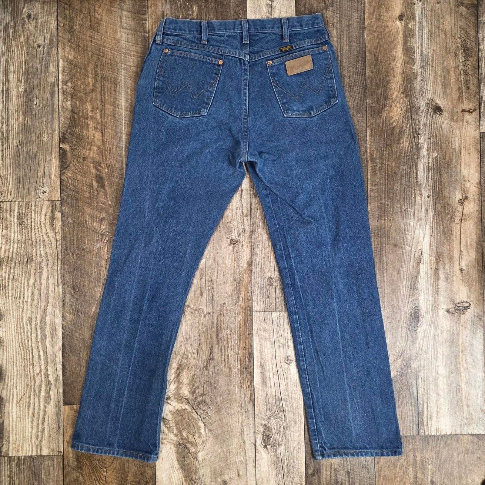 Wrangler Wrangler Classic Blue Jeans Cowboy Straight Leg Cotton Denim Size US 32 / EU 48 - 2 Thumbnail