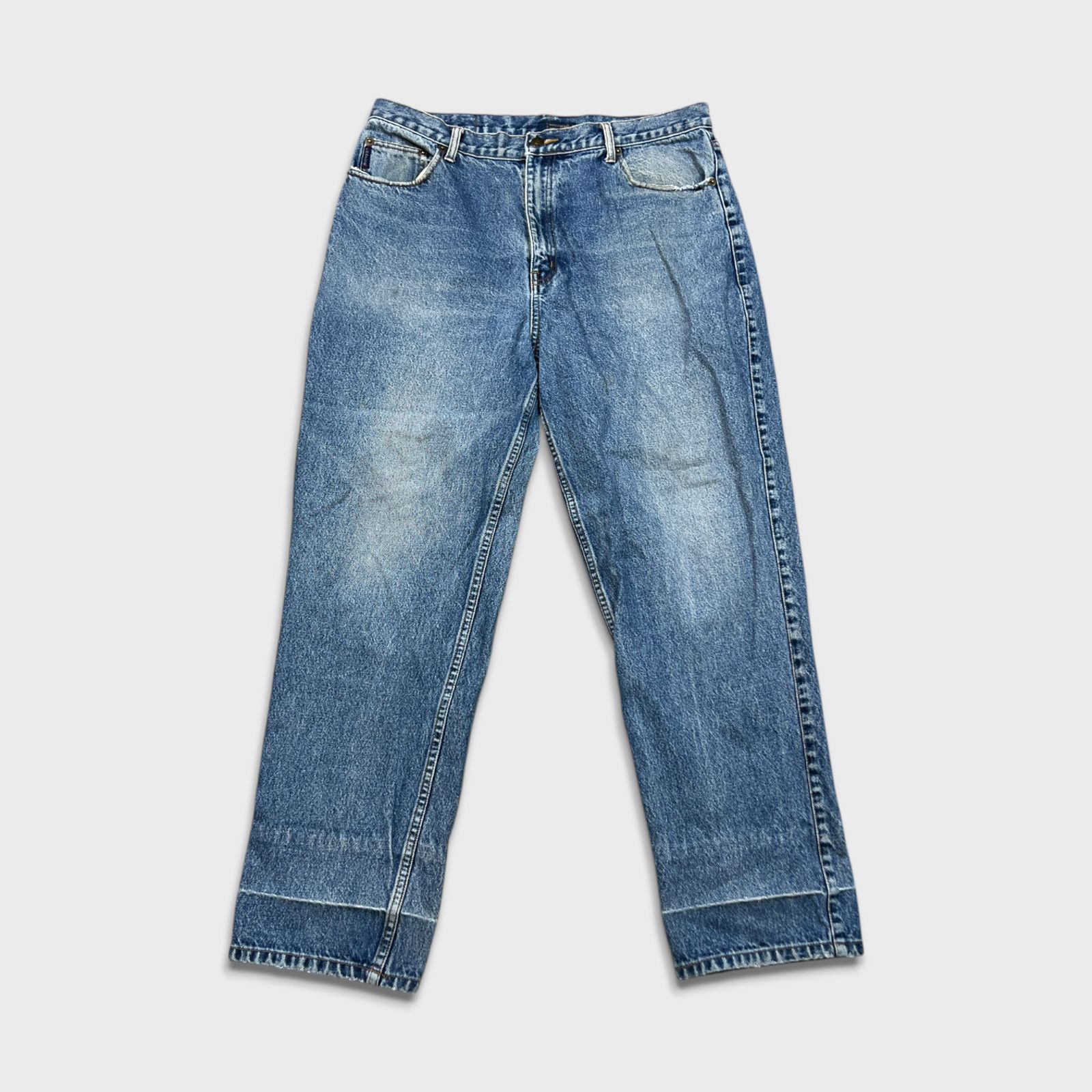 Polo Ralph Lauren Chaps Ralph Lauren Jeans 34x30 Loose Fit Faded Denim Pants Size US 34 / EU 50 - 1 Thumbnail