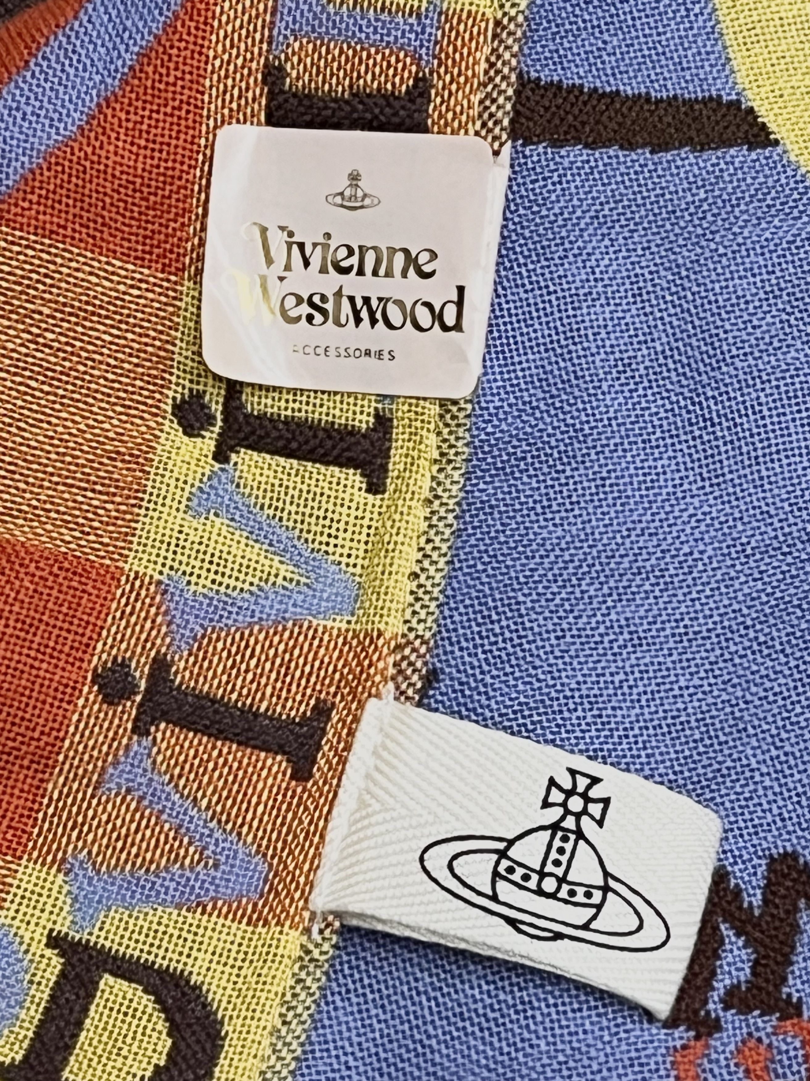 Vivienne Westwood DOPE RARE🔥VIVIENNE WESTWOOD SMILEY ORB Cotton Handkerchief Size ONE SIZE - 7 Thumbnail