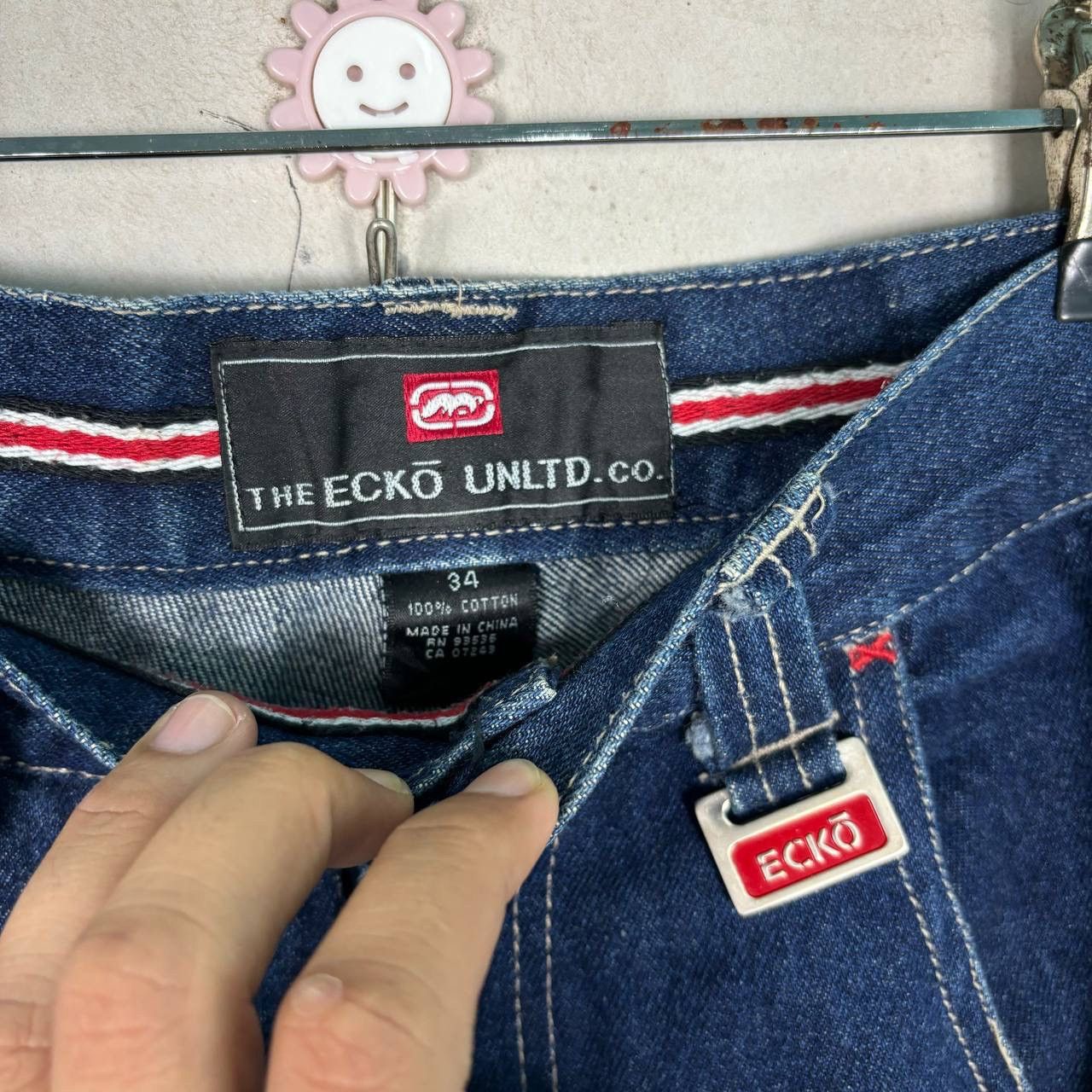 Ecko Unltd. Vintage ECKO UNLTD Distress Jeans Baggy Style Denim Size US 34 / EU 50 - 5 Thumbnail