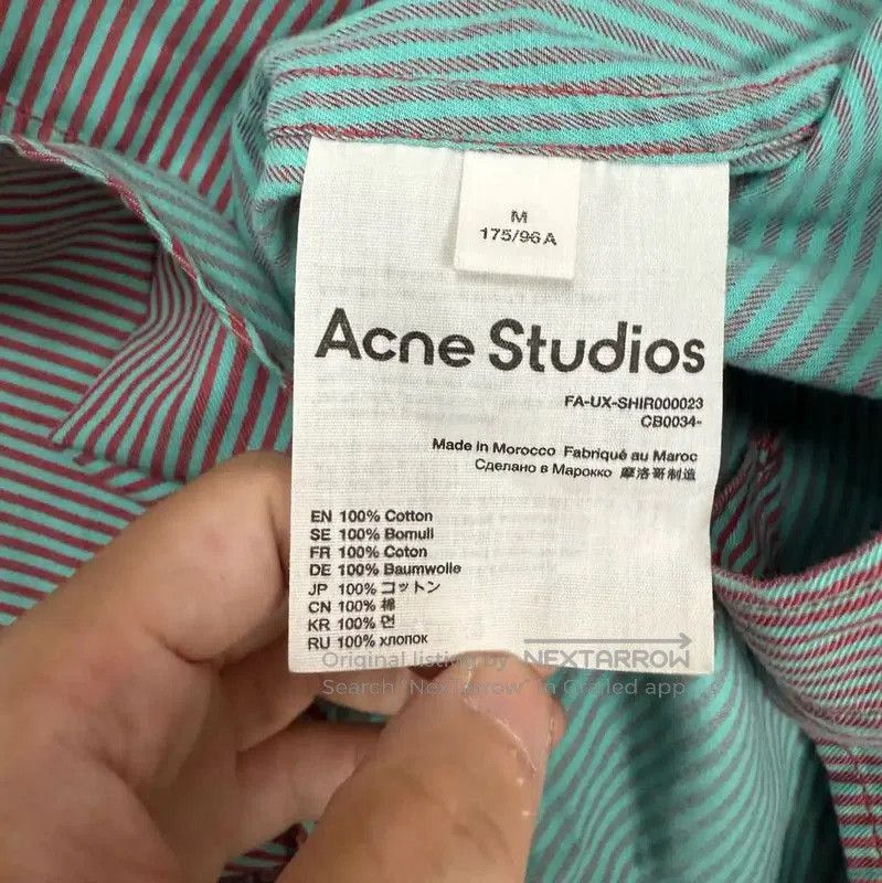 Acne Studios Acne Studios Color Blocked Cotton Shirt. Size US M / EU 48-50 / 2 - 4 Thumbnail