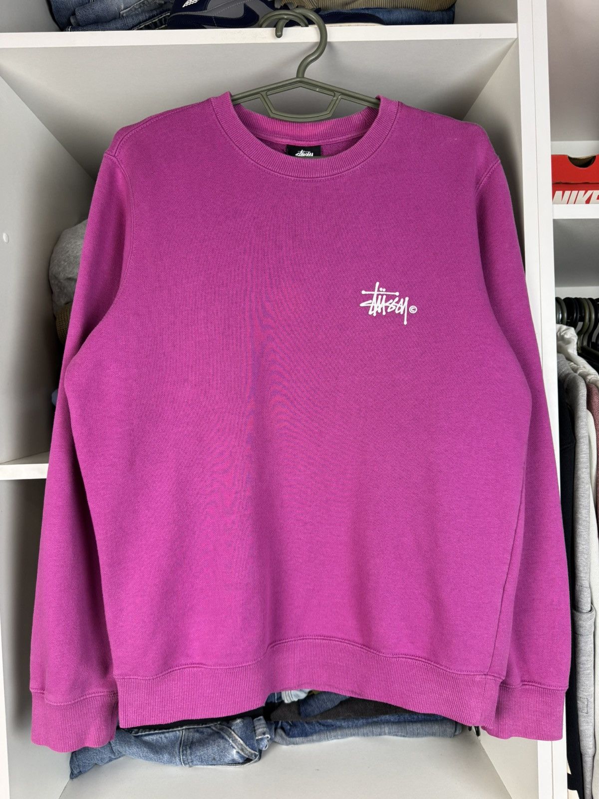 Stussy Stussy Basic Logo Crewneck Sweatshirt Graphic Pullover Size US S / EU 44-46 / 1 - 14 Thumbnail