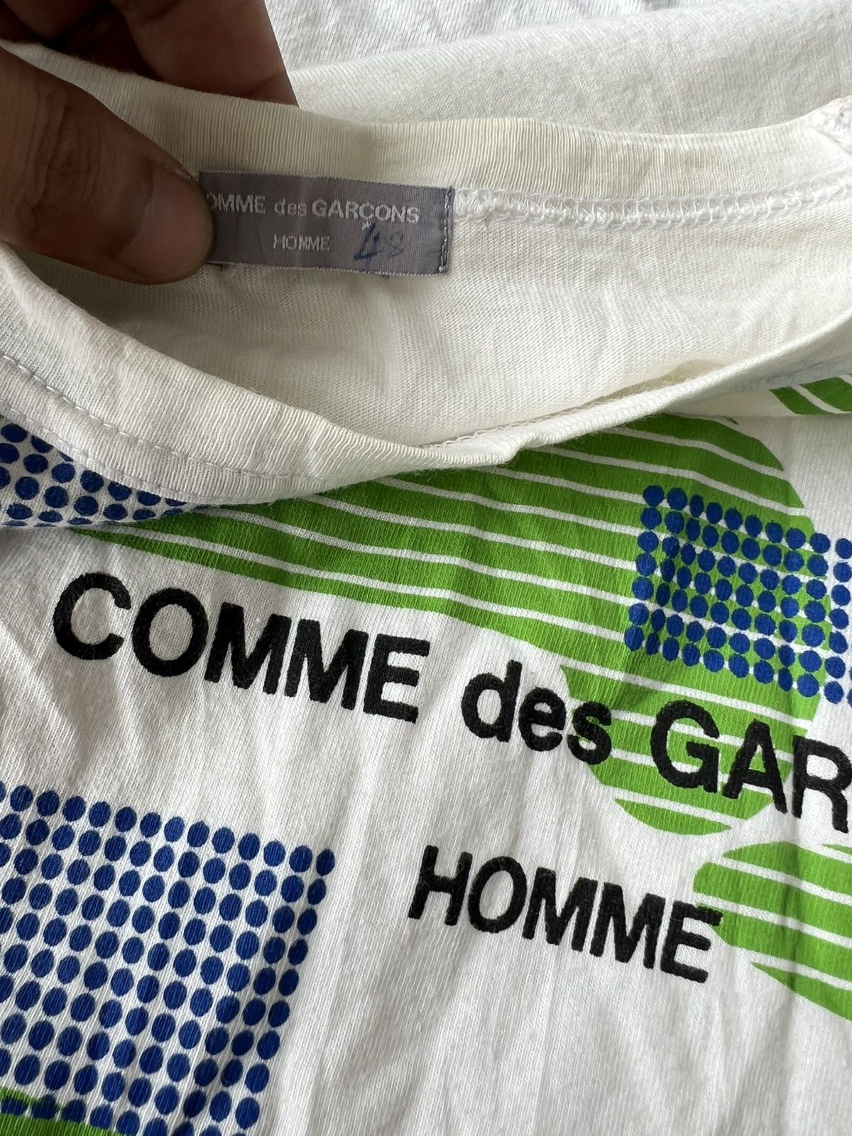 CDG by Comme des Garcons AW00 Homme Geometric Graphics Tanaka Art Runway Col Shirt Size US M / EU 48-50 / 2 - 6 Thumbnail