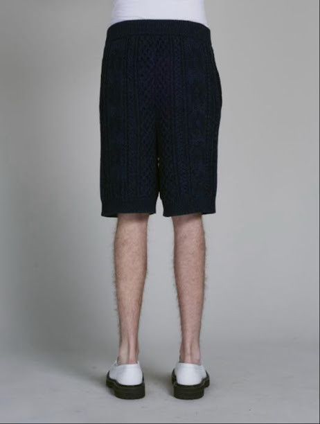 Marni oc11z0525 Knitted Knee-Length Shorts in Blue Size US 32 / EU 48 - 2 Thumbnail