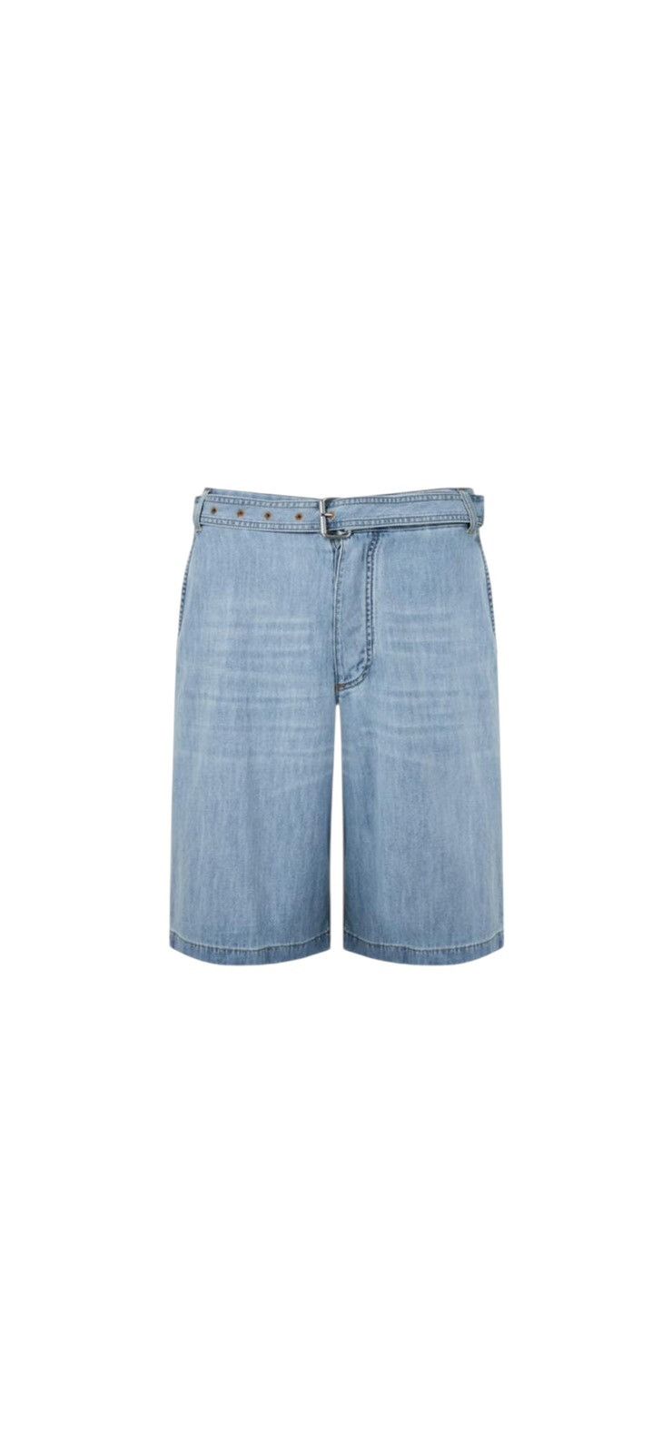 Bottega Veneta BOTTEGA VENETA LIGHT BLEACHED DENIM SHORTS Size US 34 / EU 50 - 1 Thumbnail