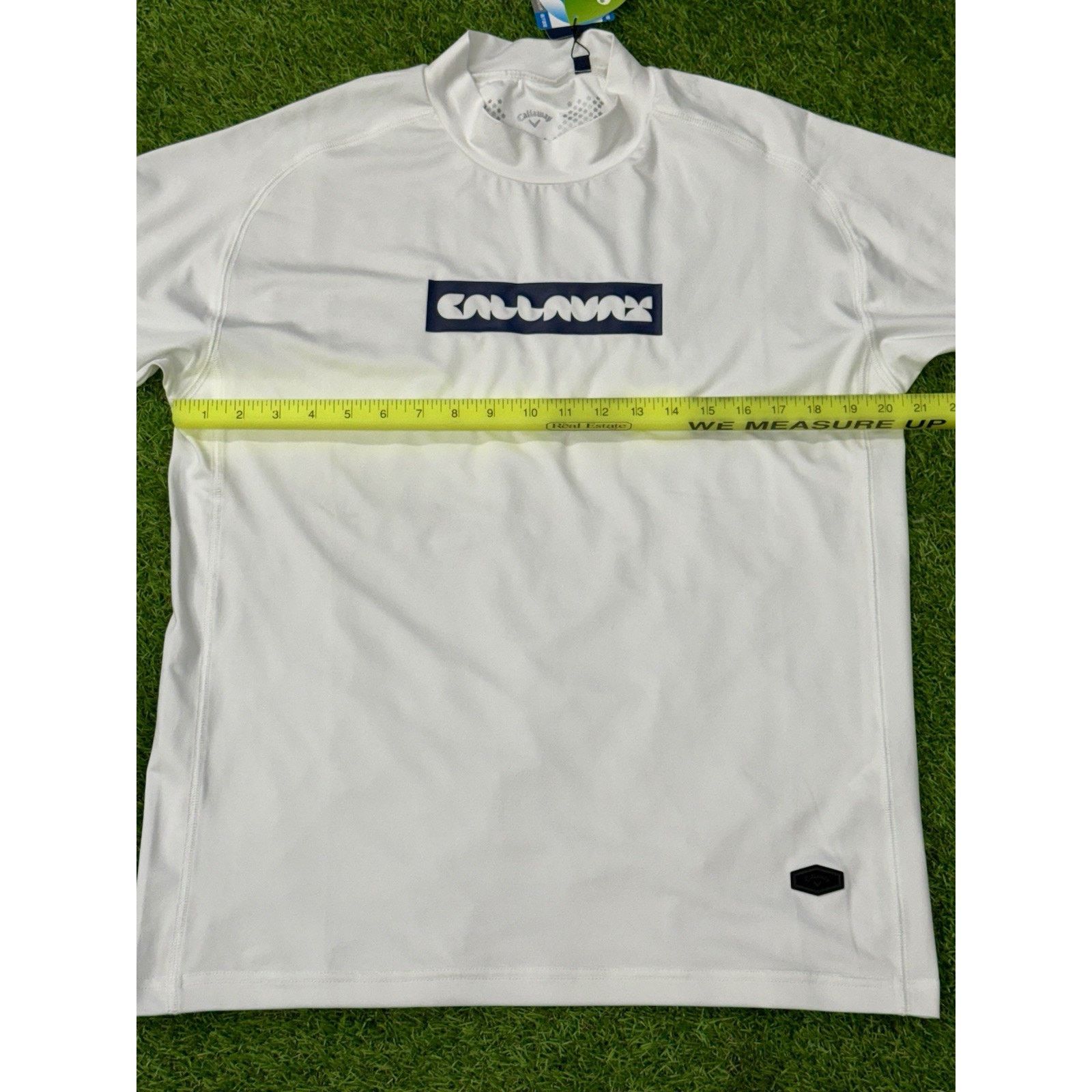 Callaway Callaway Cool Festa Golf Mock Neck Shirt Large White/Blue Size US L / EU 52-54 / 3 - 9 Thumbnail