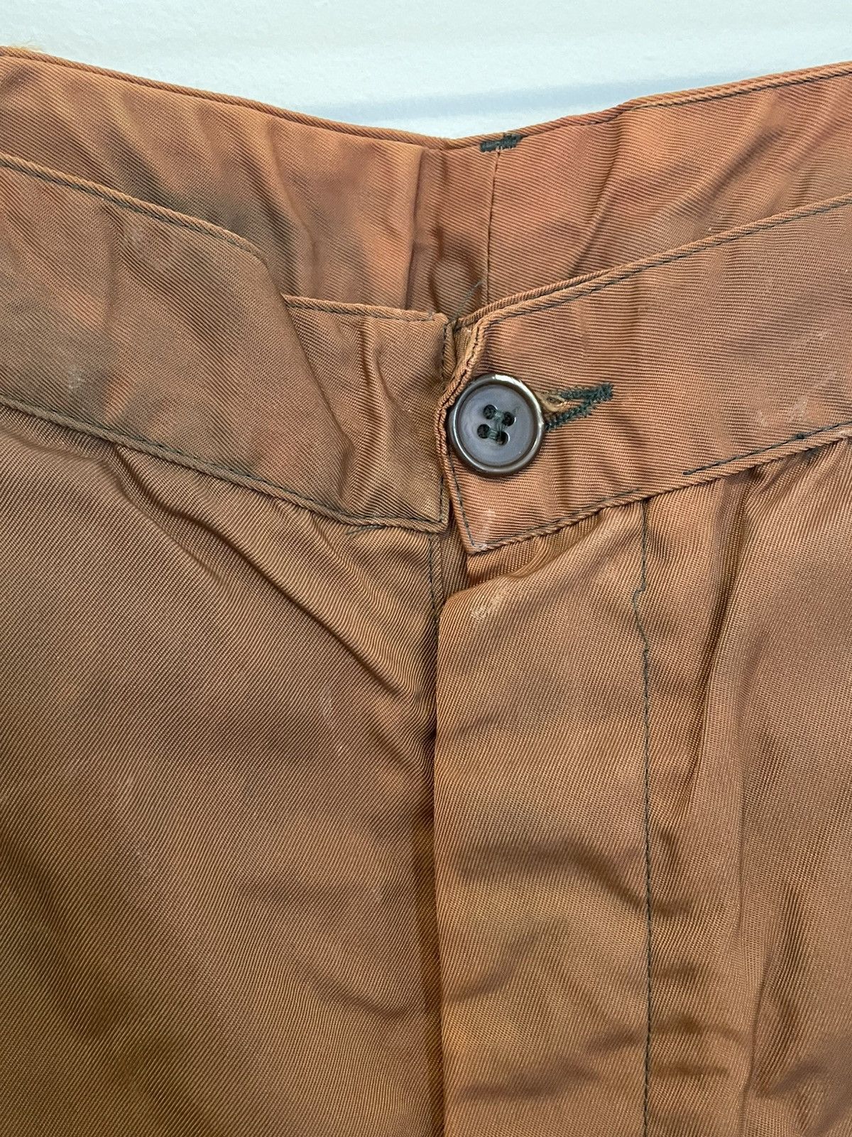 Helmut Lang 1996 Burnt Orange Nylon Stripe Trousers Size US 30 / EU 46 - 5 Thumbnail