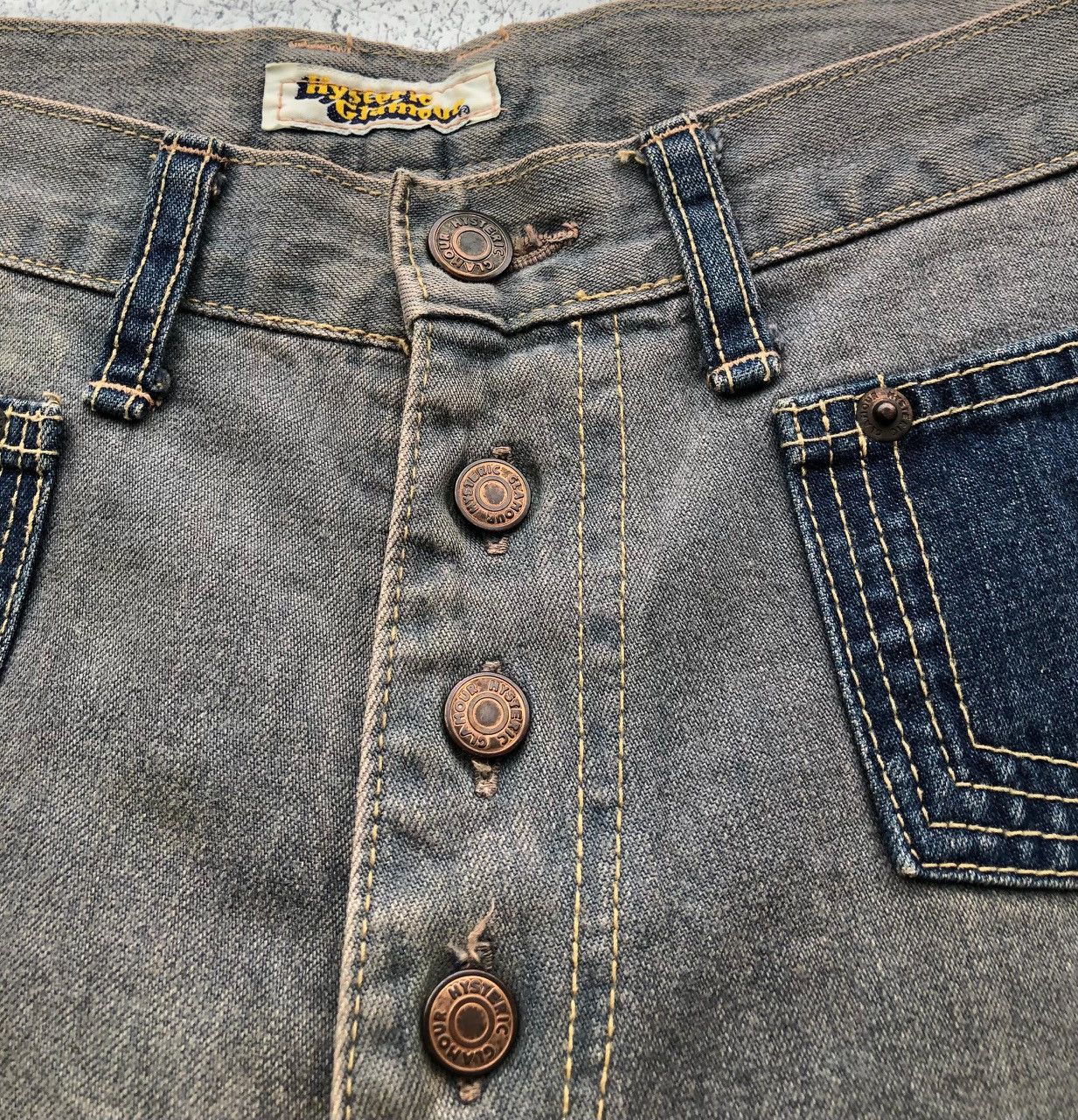 Hysteric Glamour × Vintage Vintage Hysteric Glamour Patchwork Denim Size 28" / US 6 / IT 42 - 3 Thumbnail
