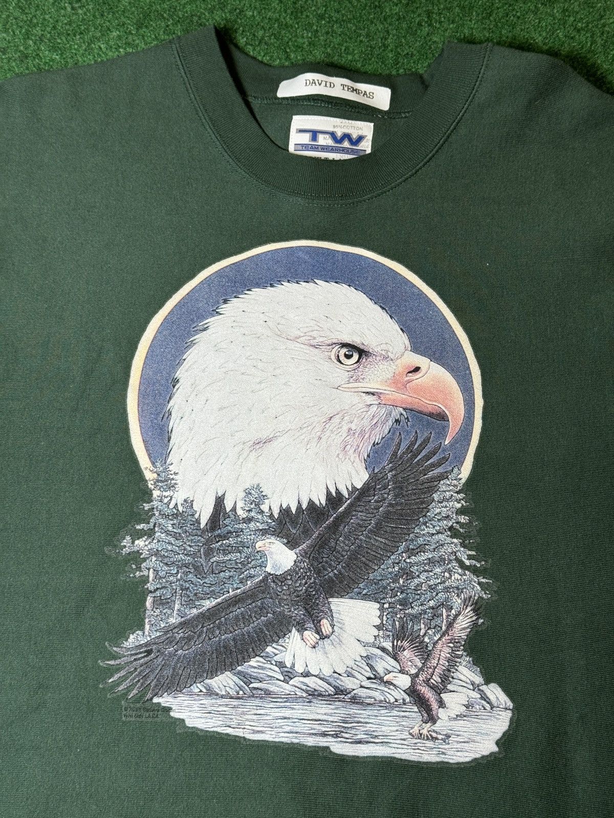 Vintage Vintage 90s Nature Graphic Bald Eagle Oversized Sweatshirt Size US L / EU 52-54 / 3 - 2 Thumbnail