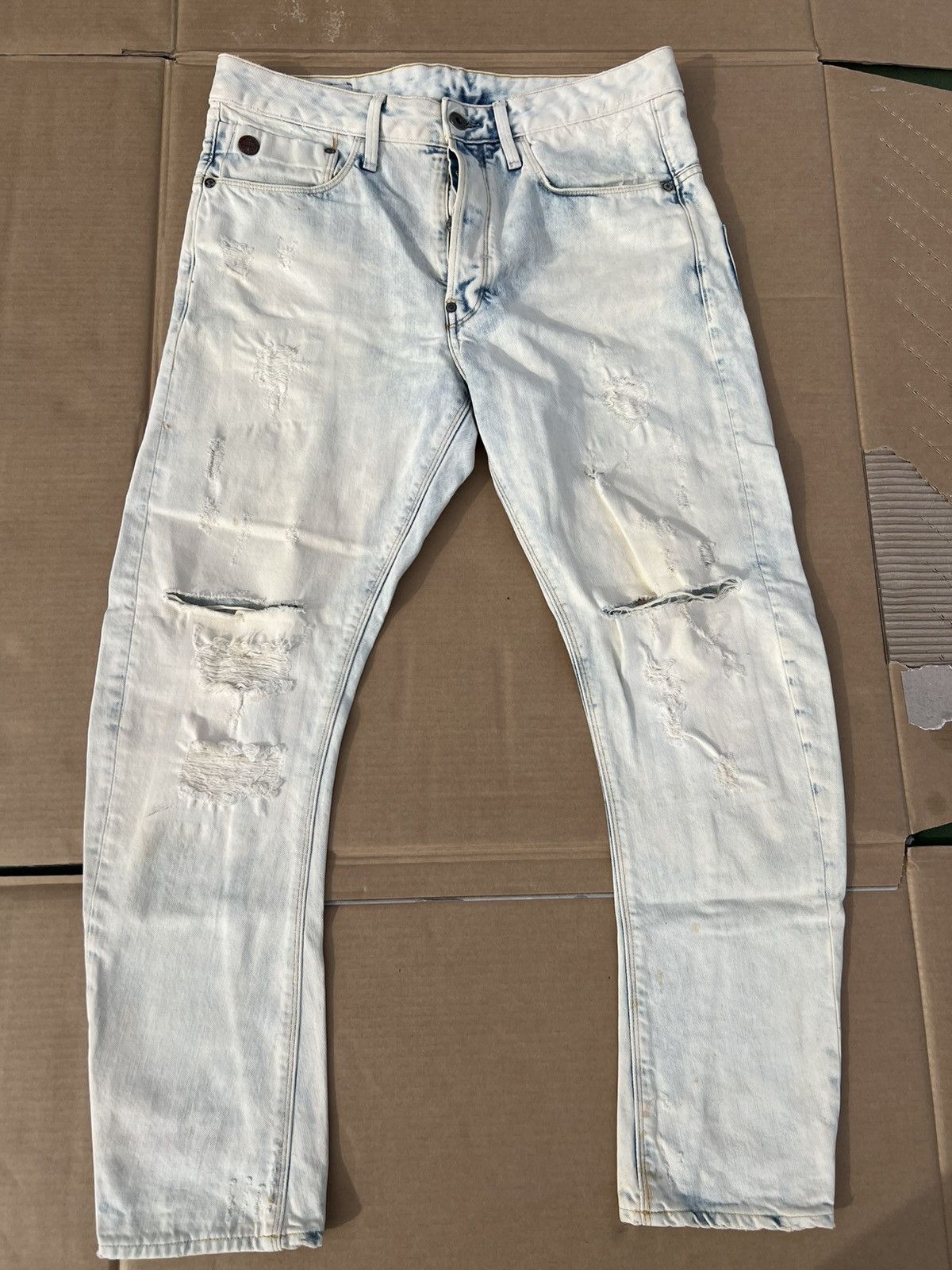 G-Star G Star Raw Denim Washed Jeans Size US 33 - 1 Thumbnail