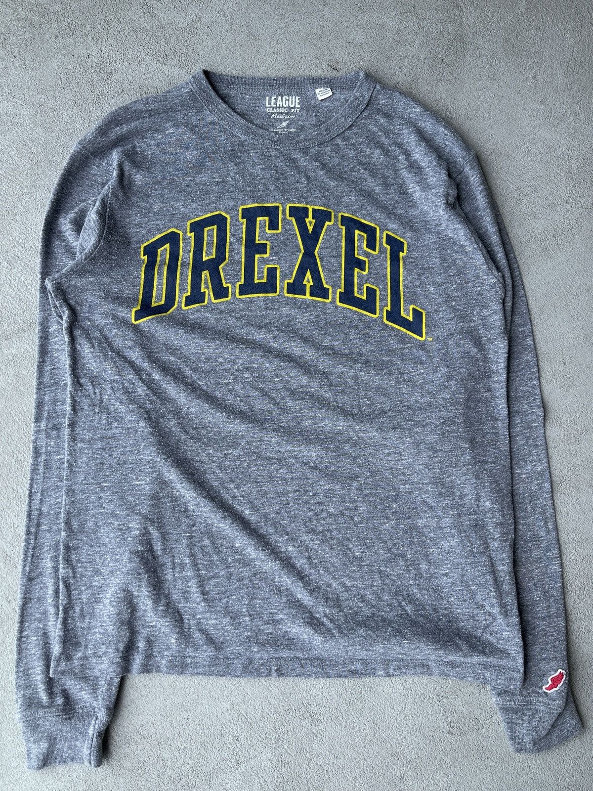Vintage STEAL! Vintage 2000s Drexel Jumbo Logo LS Tee Size US M / EU 48-50 / 2 - 4 Thumbnail