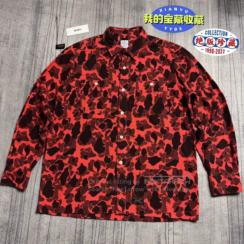 Wtaps Wtaps Red leopard print flannel long-sleeve shirt Size US XL / EU 56 / 4 - 1 Thumbnail