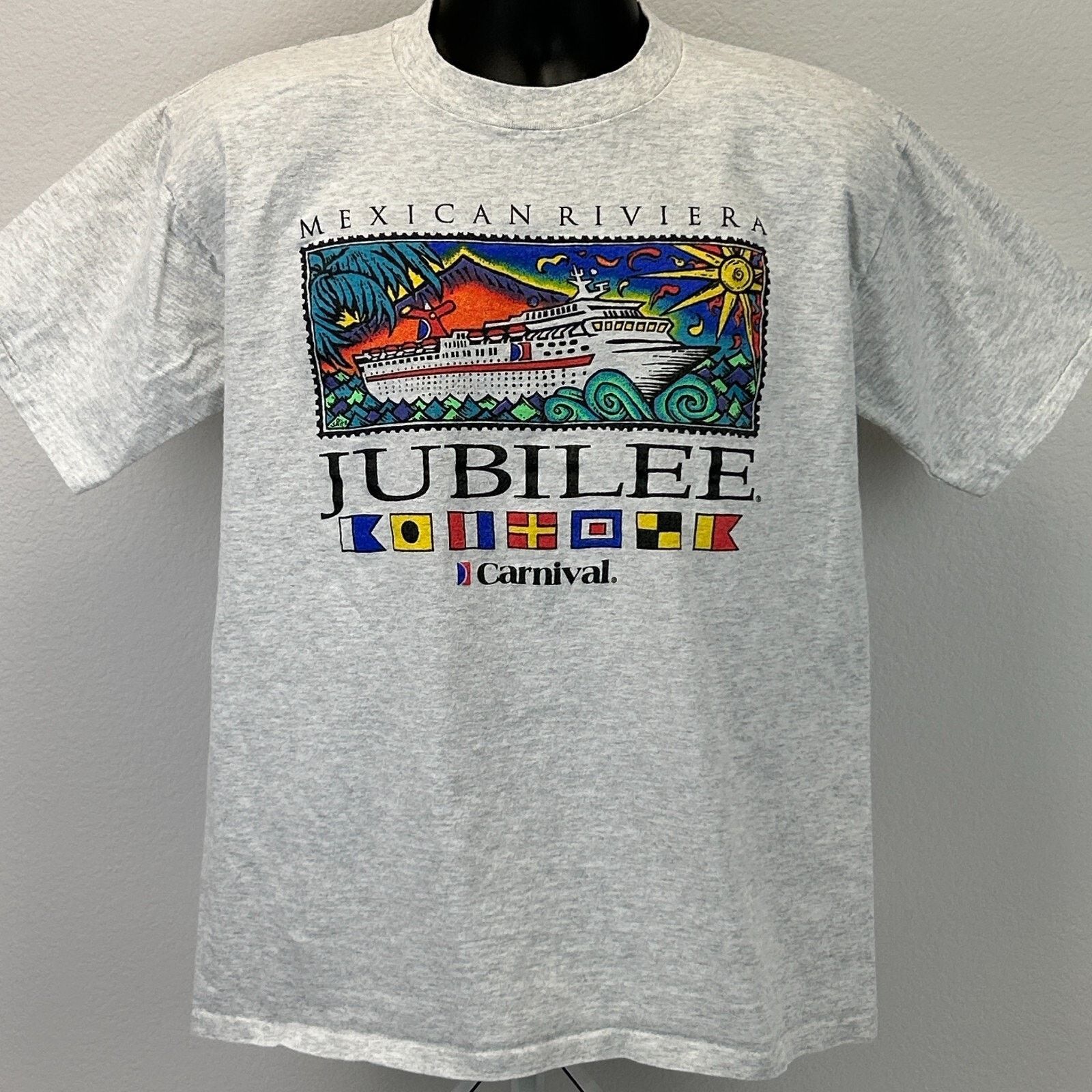 Vintage Vintage 90s Carnival Cruise Line Mexican Riviera T Shirt L Size US L / EU 52-54 / 3 - 2 Thumbnail