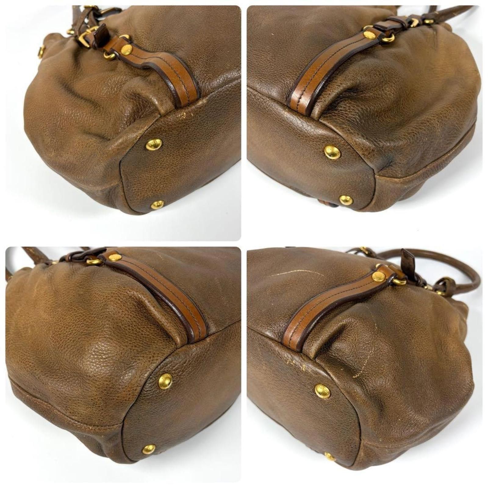 Prada Prada - Brown Nappa Leather Bag Size ONE SIZE - 5 Thumbnail