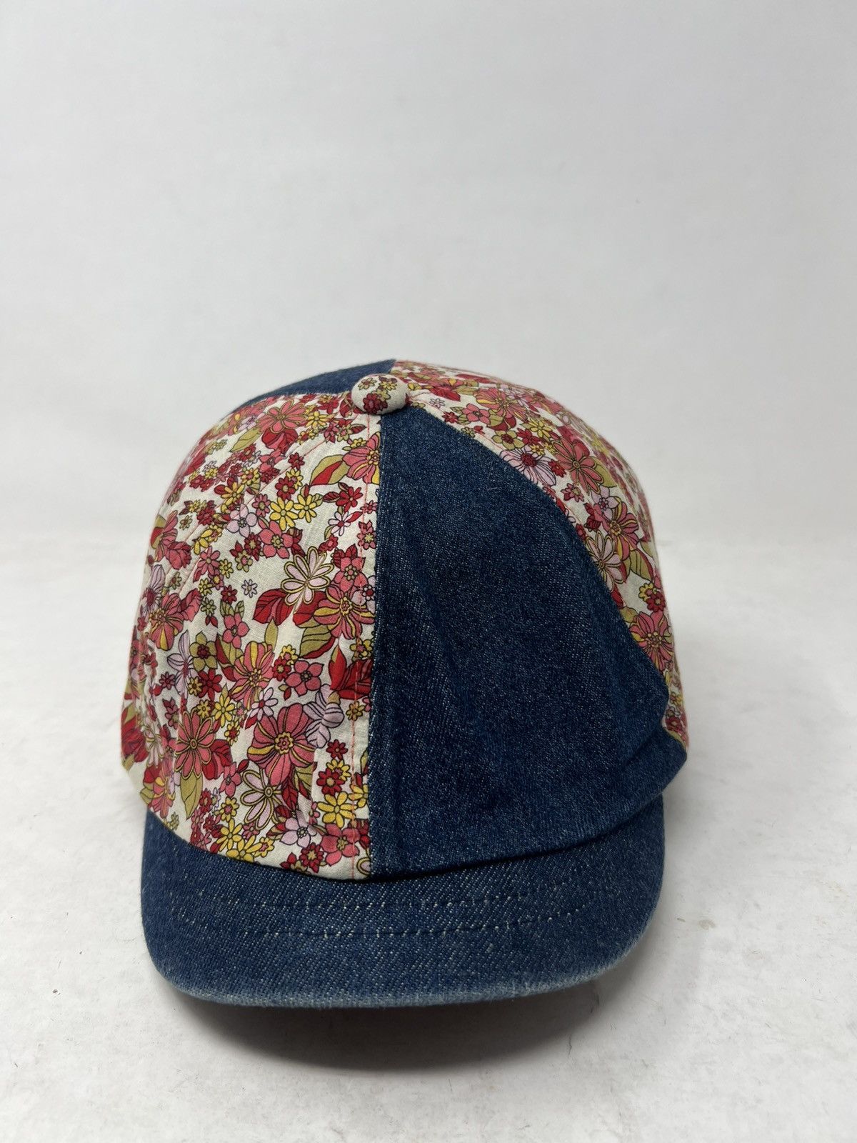 Japanese Brand Patchwork Newsboy Cap Denim Visor Size ONE SIZE - 5 Thumbnail