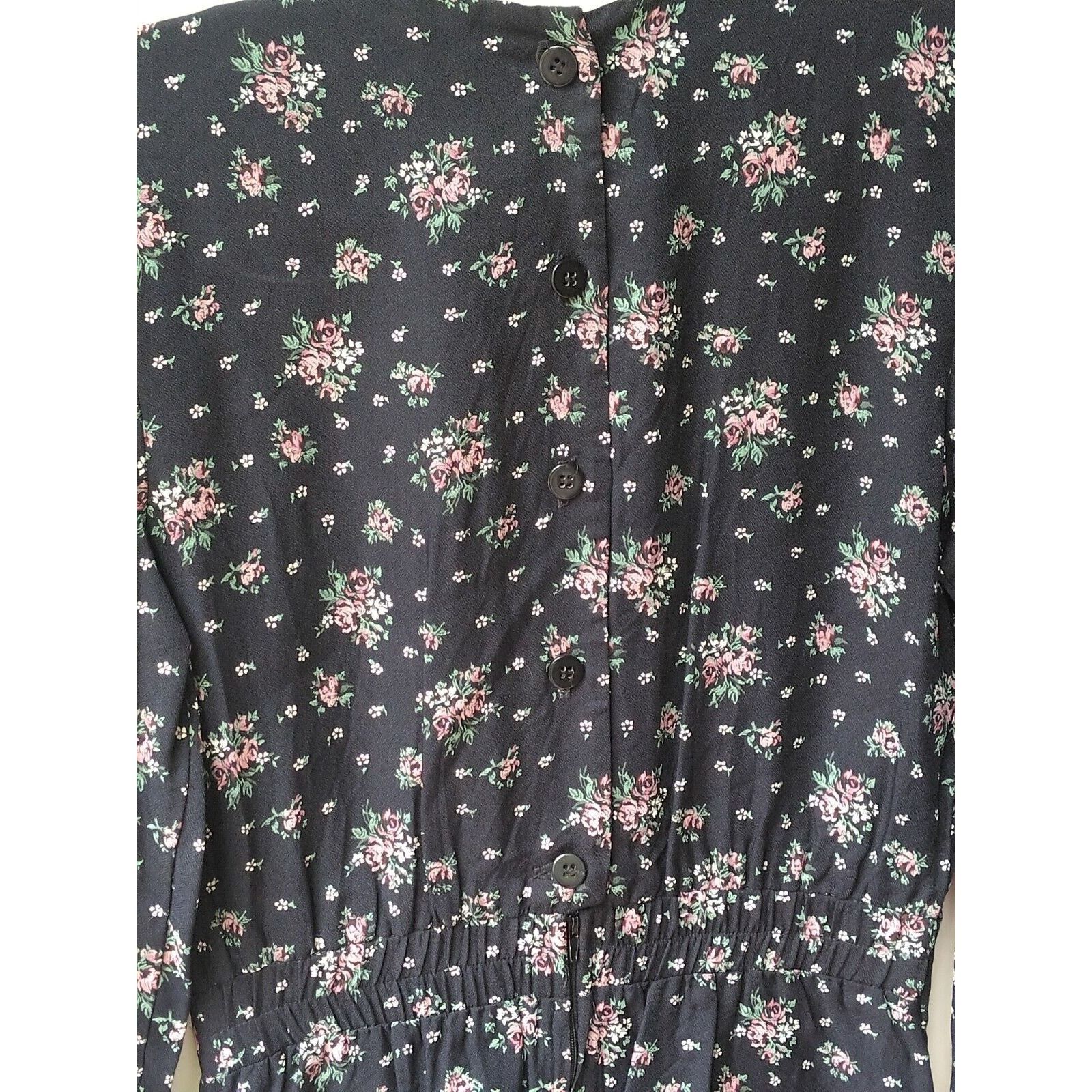 The Unbranded Brand R J Stevens Carol Escritor Womens Size 4 P Black Pink Floral Size S / US 4 / IT 40 - 4 Thumbnail