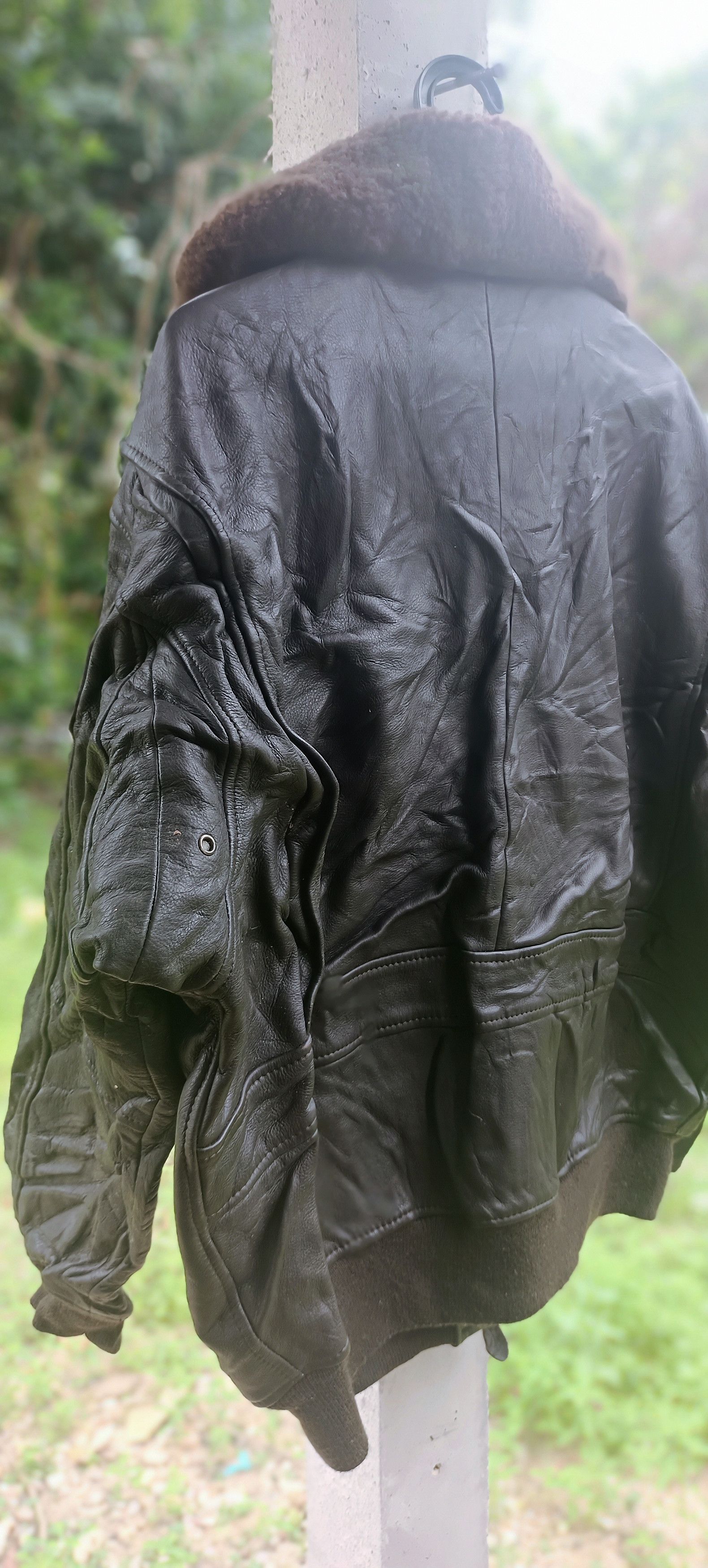 Japanese Brand Vintage🔥Inner Map Leather jacket Size US L / EU 52-54 / 3 - 6 Thumbnail