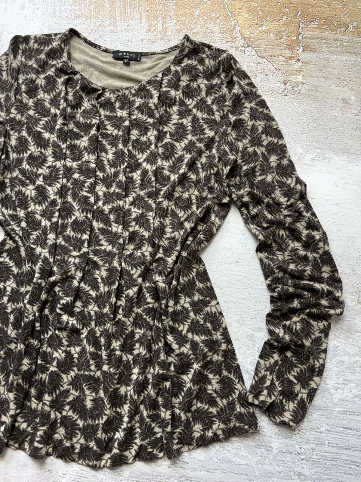 Etro Etro Italian vintage long sleeve top Size M / US 6-8 / IT 42-44 - 5 Thumbnail