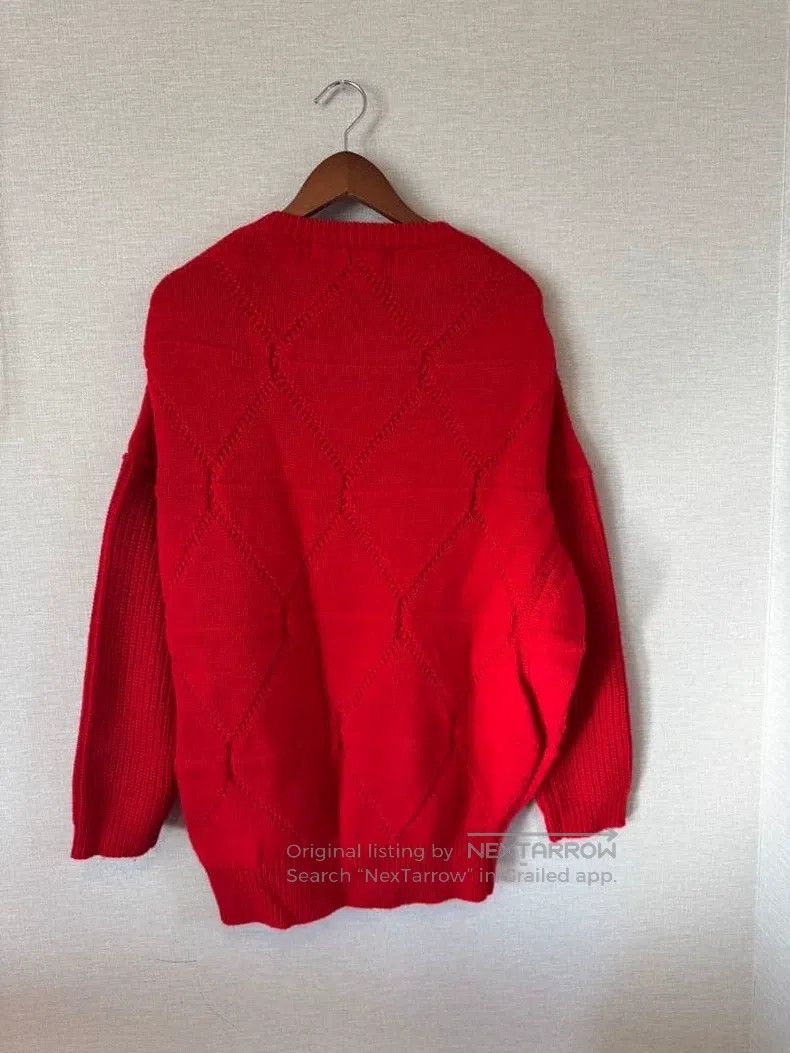 Junya Watanabe Junya Watanabe Red Wool Sweater Size S / US 4 / IT 40 - 2 Thumbnail