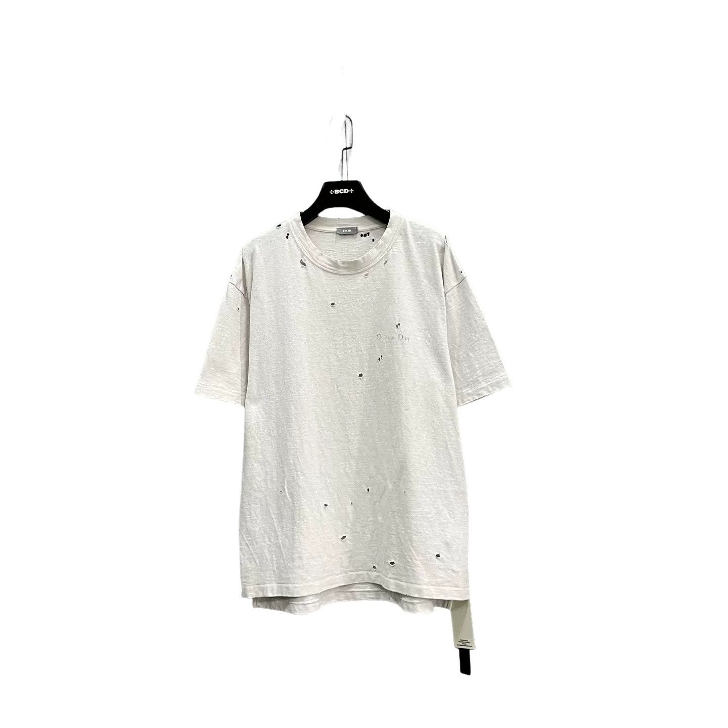 Dior Dior Distressed Logo T-Shirt XXL Size US XXL / EU 58 / 5 - 1 Thumbnail