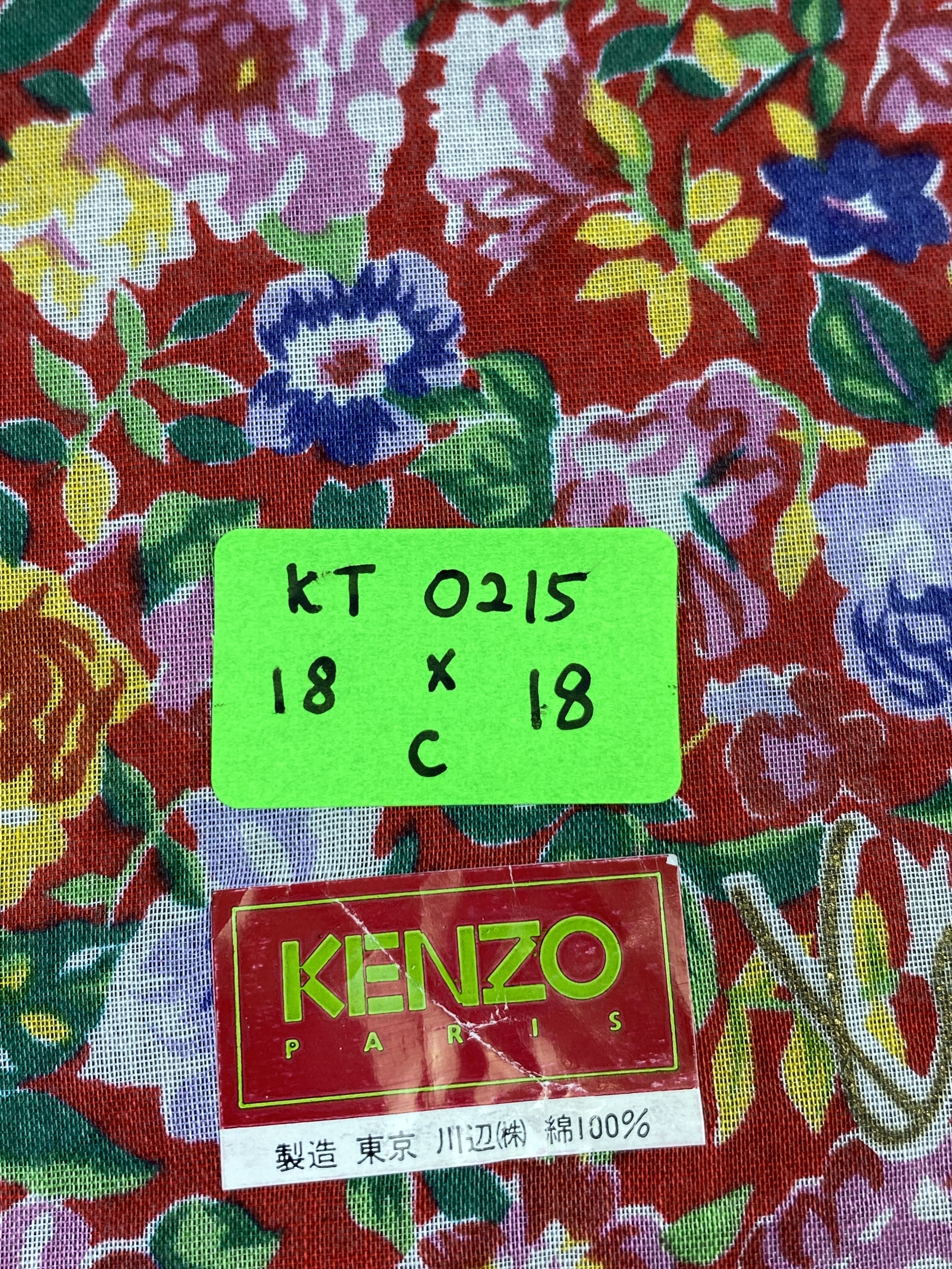 Kenzo Vintage Kenzo Handkerchief / Neckerchief KT0215 Size ONE SIZE - 8 Thumbnail