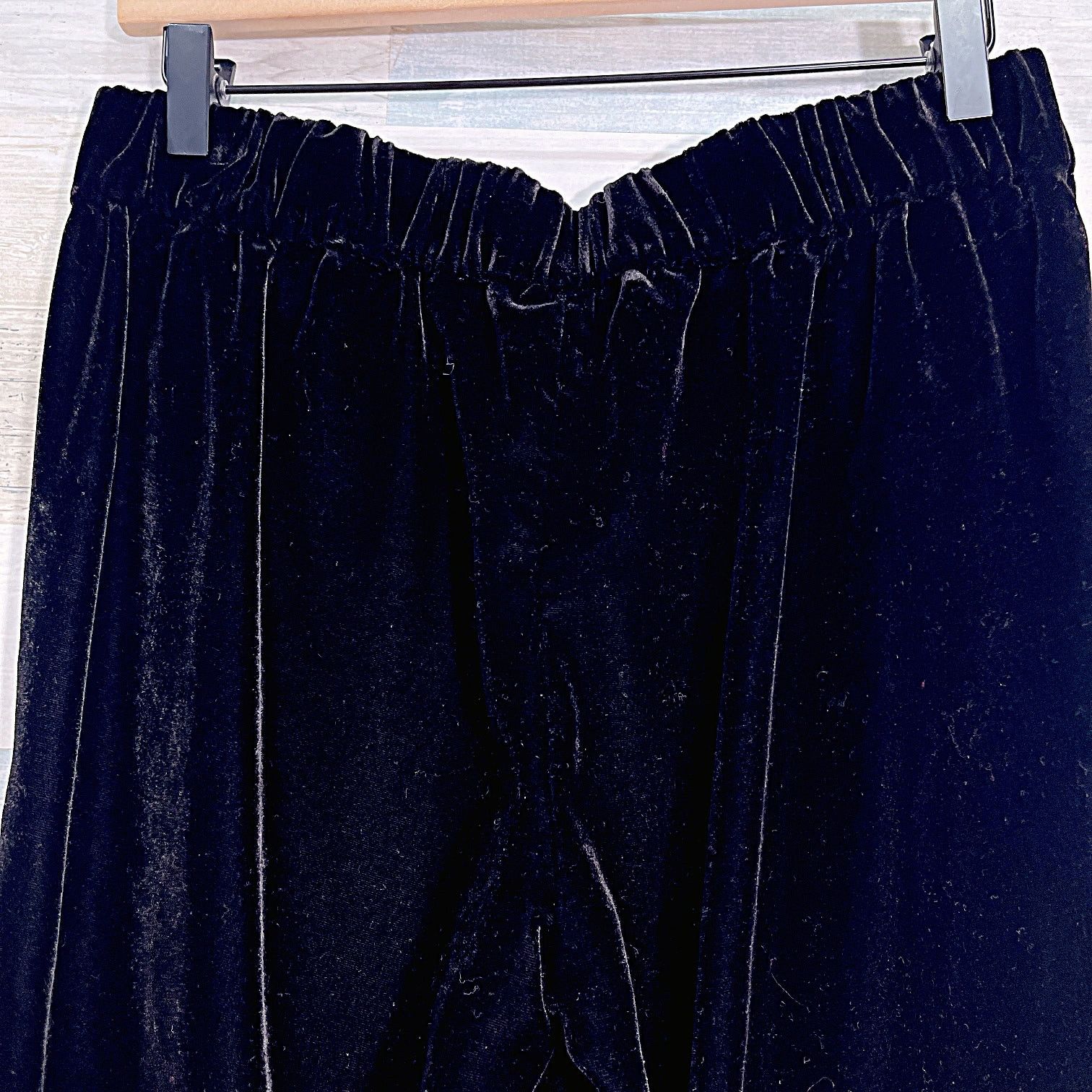 J.Crew J CREW Easy Pull On Luxe Velvet Ankle Pants Black Womens 4 Size 27" / US 4 / IT 40 - 5 Thumbnail