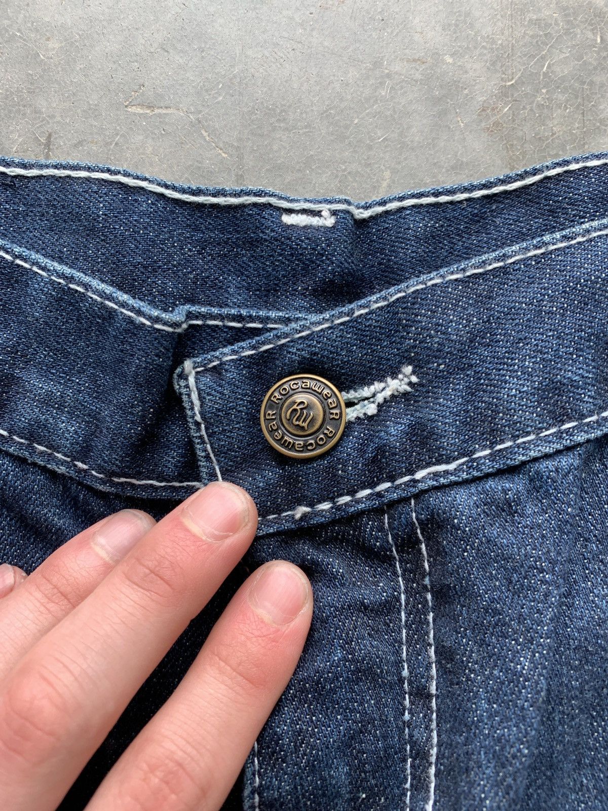 JNCO × Rocawear × Vintage BNWT Vintage Y2K Rocawear Baggy Carpenter Jeans Size US 42 / EU 58 - 3 Thumbnail
