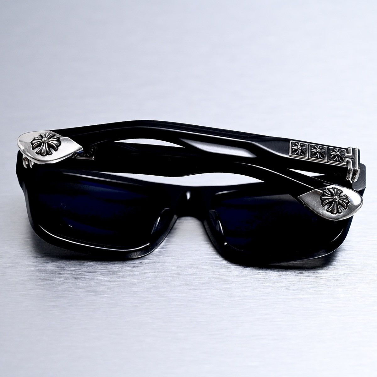 Chrome Hearts CHROME HEARTS SLUSS BUSSIN II BLACK SUNGLASSES Size ONE SIZE - 9 Thumbnail