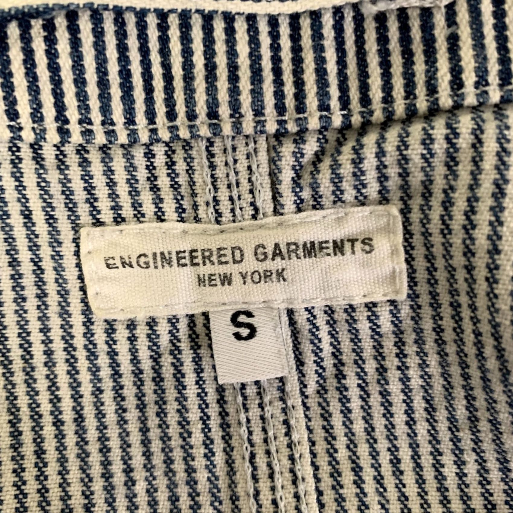 Engineered Garments ENGINEERED GARMENTS Hooded Jacket Size S White Blue Stripe Cotton Size US S / EU 44-46 / 1 - 7 Thumbnail