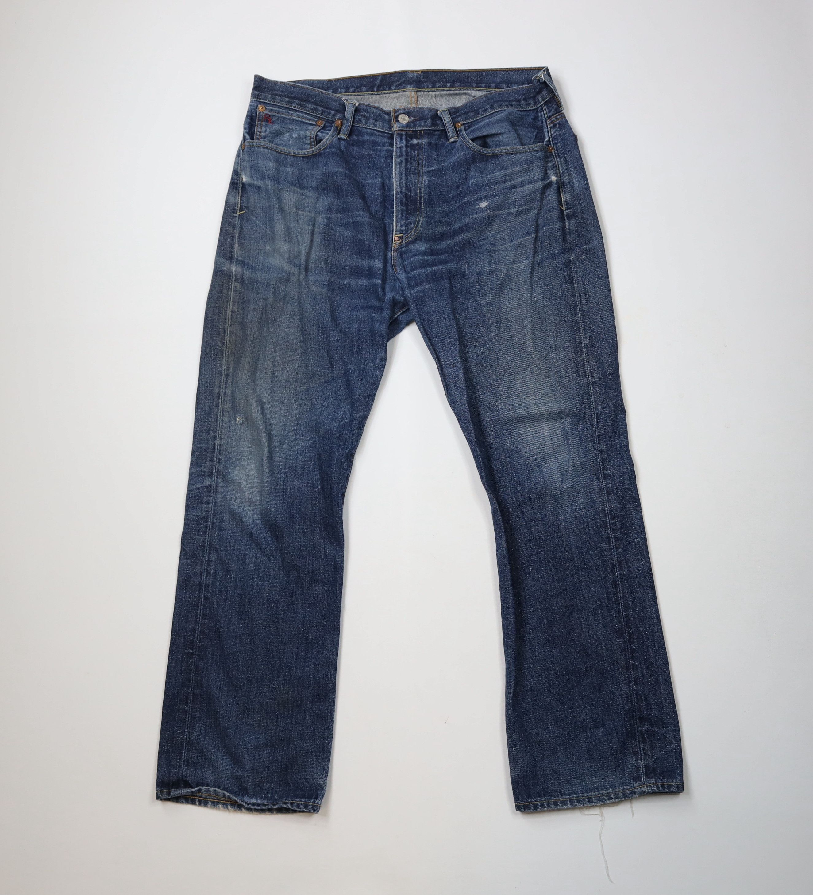 Ralph Lauren × Vintage Vintage Ralph Lauren Vintage Cut Wide Leg Denim Jeans Size US 36 / EU 52 - 1 Thumbnail