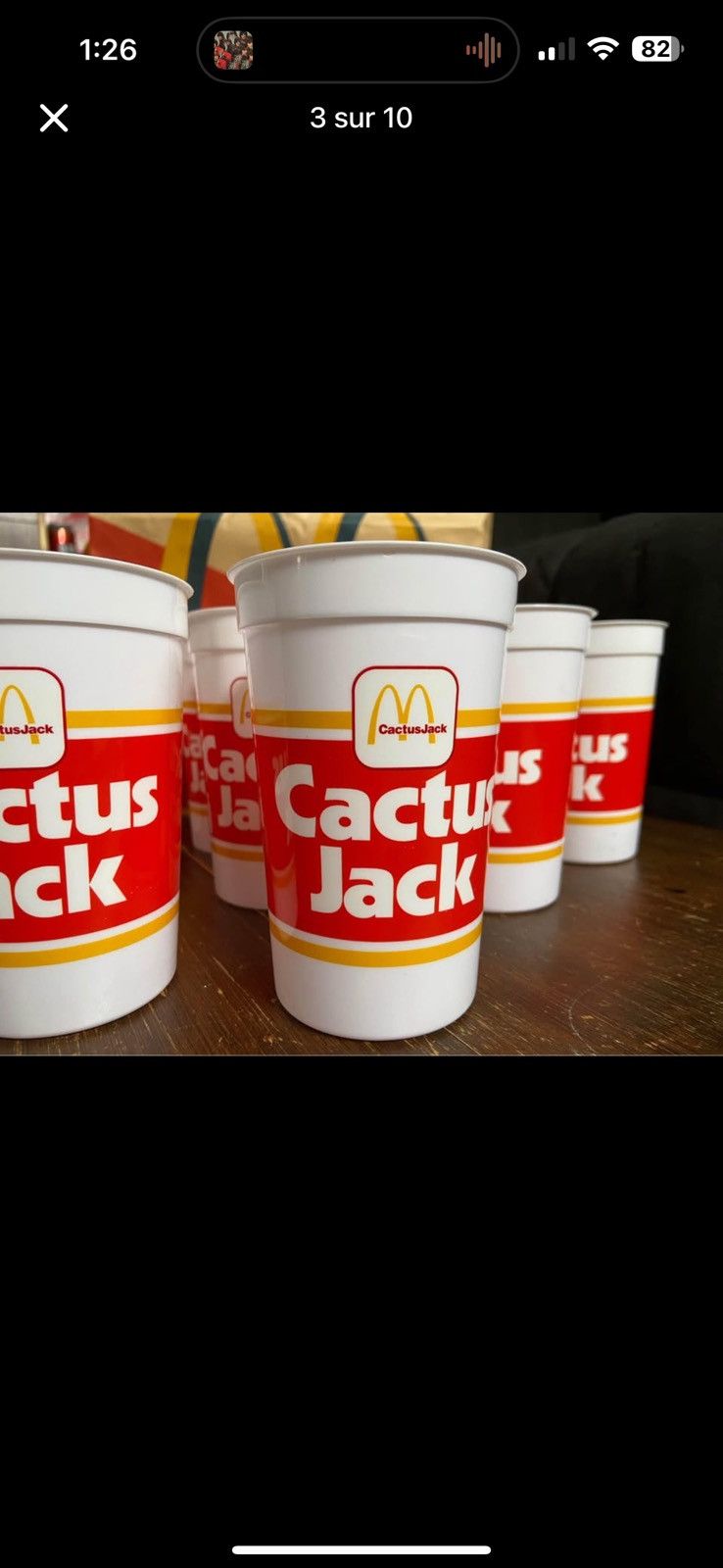Travis Scott Cactus jack x mcdonald cup and bag Size ONE SIZE - 3 Thumbnail