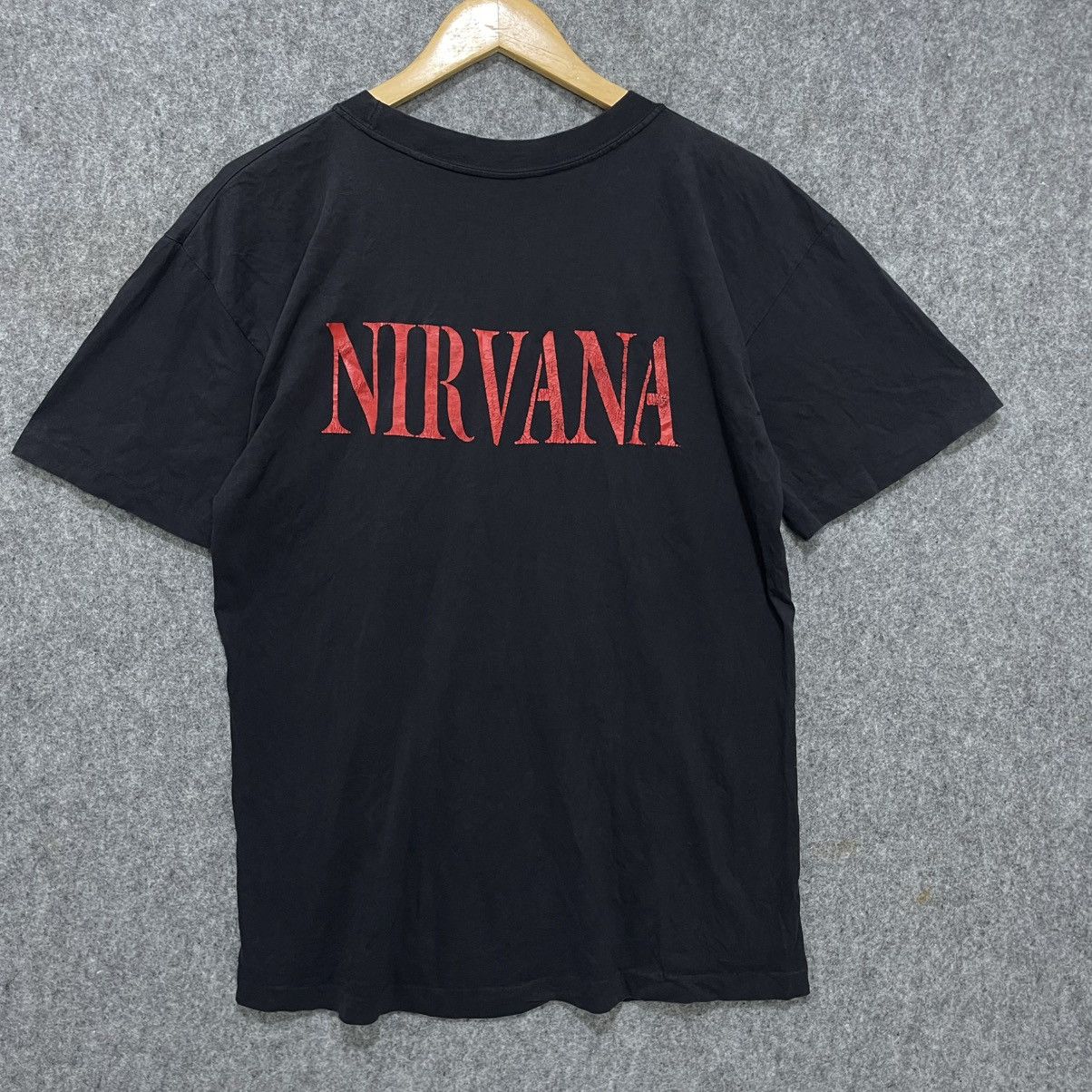 Band Tees Vintage 90s Nirvana Teibute Kurt Cobain T-Shirt Size US L / EU 52-54 / 3 - 5 Thumbnail