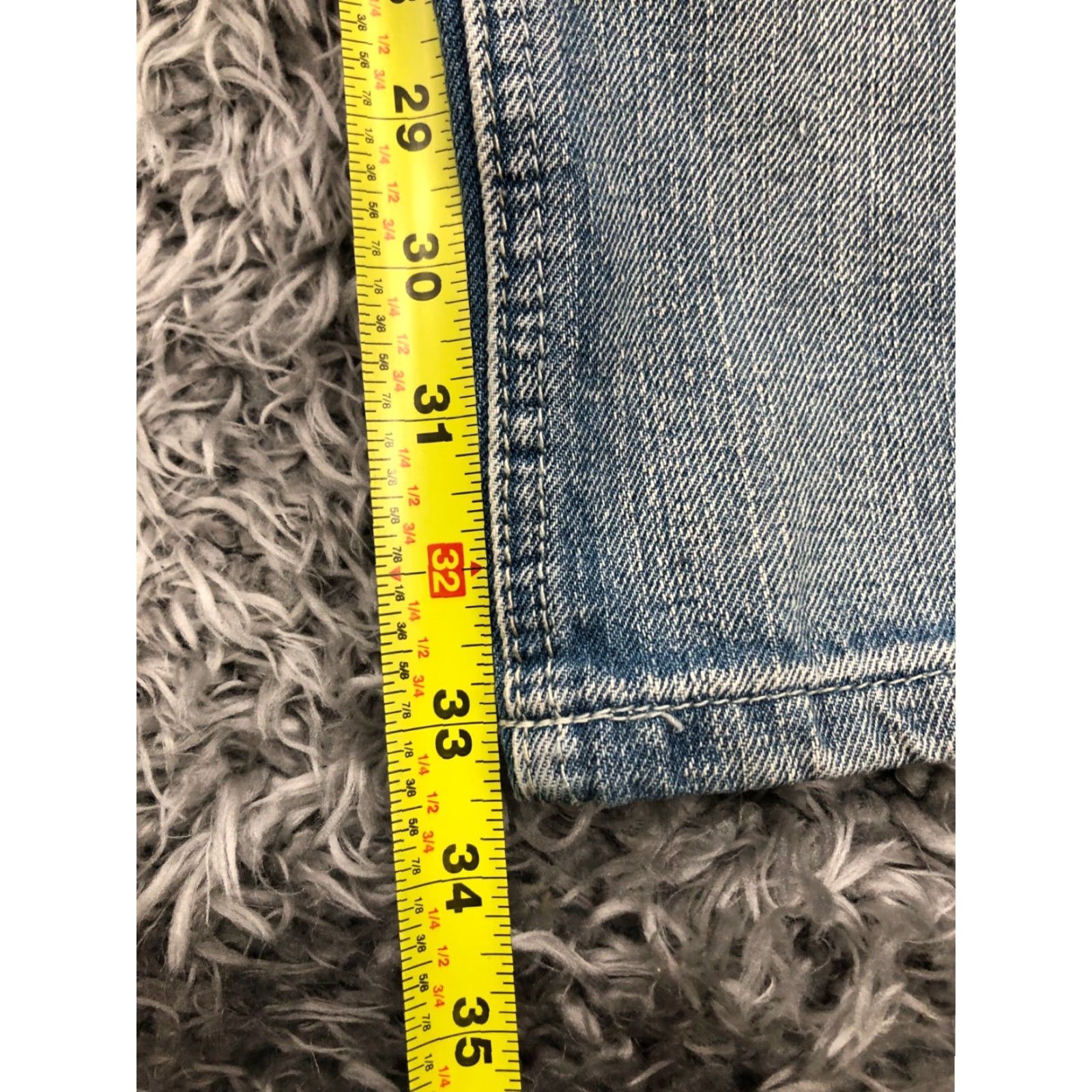 Vintage Agile Jeans Size 34 Mens Denim Blue Acid Wash Mid Rise 5-Pocket Regular Fit Jeans Regular Mens Blue 34in Inseam 34in Distressed No Vintage No Size US 34 / EU 50 - 3 Thumbnail