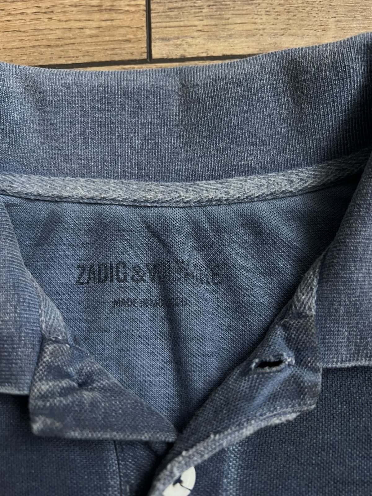 Zadig & Voltaire Zadig & Voltaire Rare Washed Polo Shirt Size US M / EU 48-50 / 2 - 6 Thumbnail