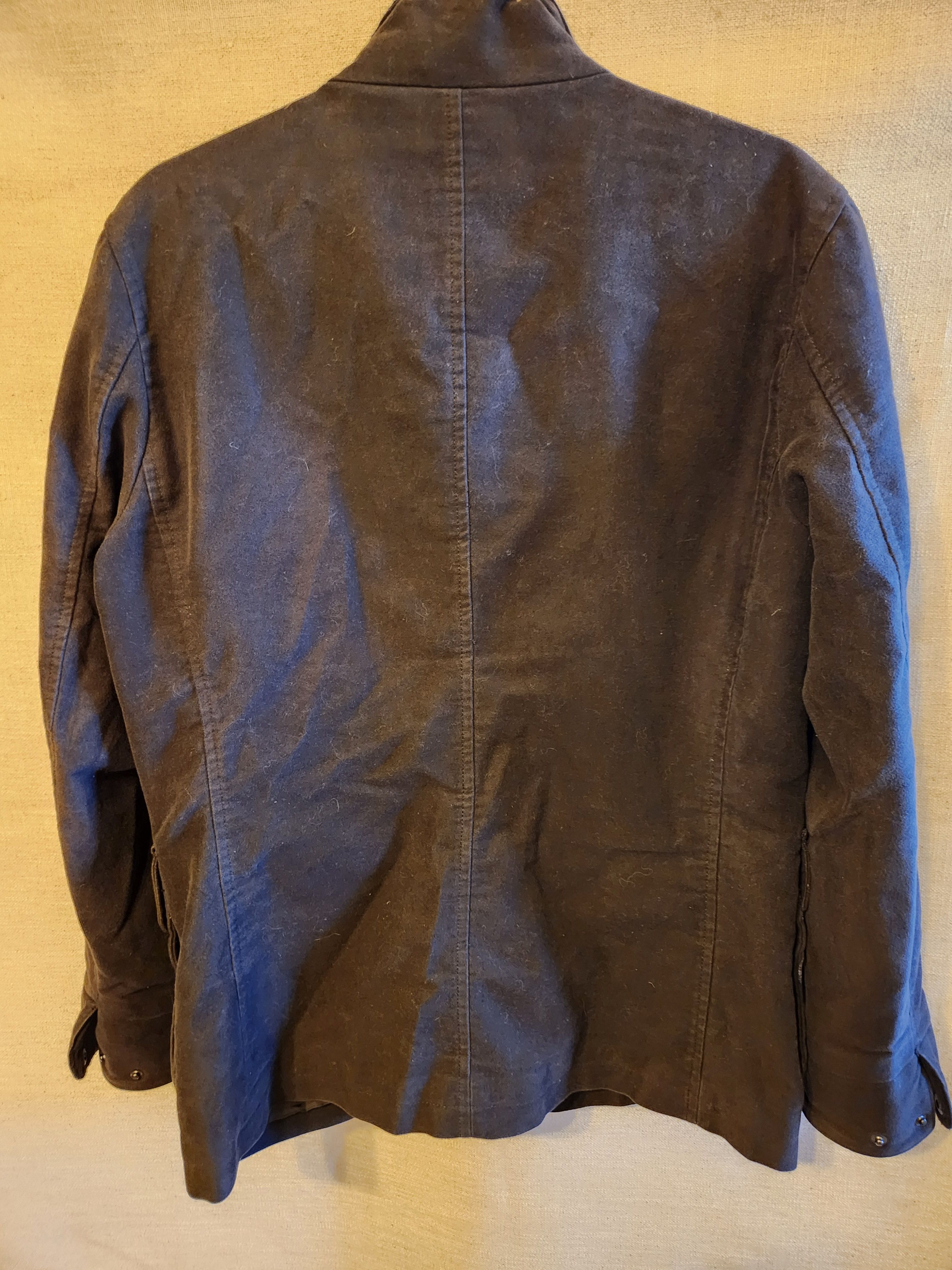 RAGEBLUE 100% Cotton Brown Zip/Snap Button Men's Jacket Size US M / EU 48-50 / 2 - 2 Thumbnail