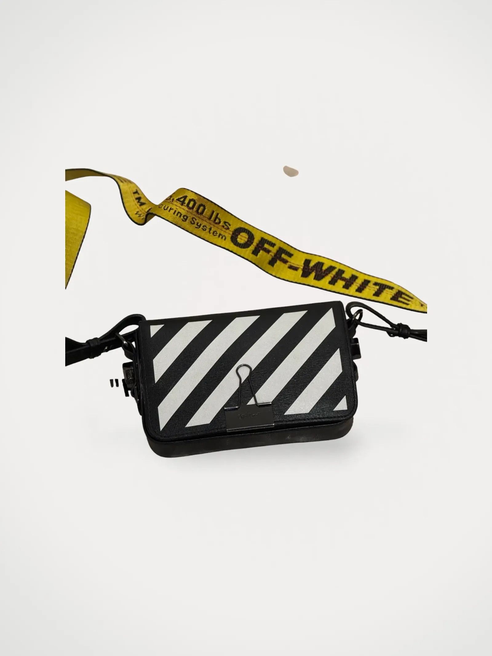 Off-White Binder Leather Bag Crossbody Bag