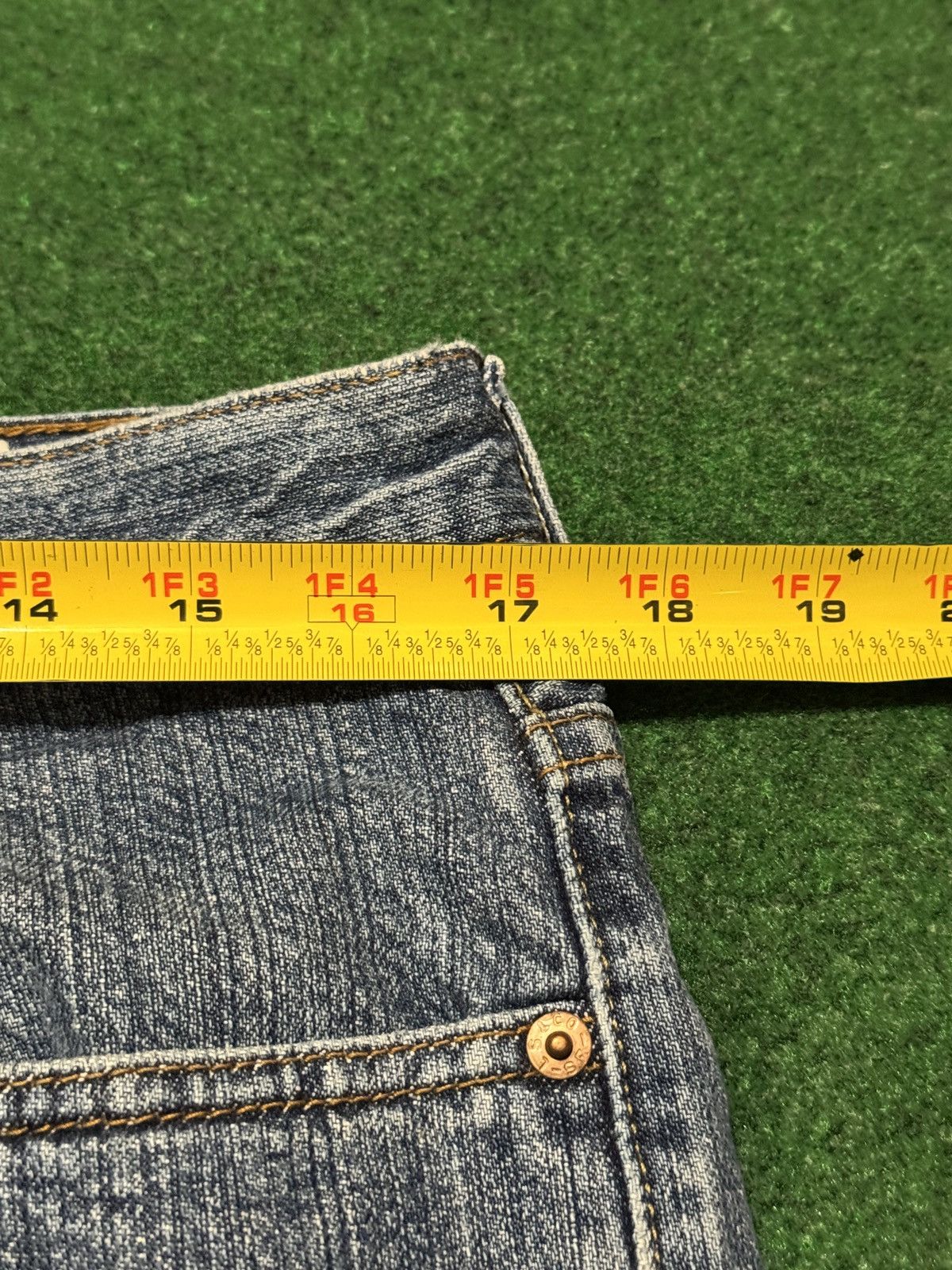 Levi's × Vintage Y2K Levi’s 505 Jorts 34 Skater Grunge Hip Hop Denim Shorts Size US 34 / EU 50 - 5 Thumbnail