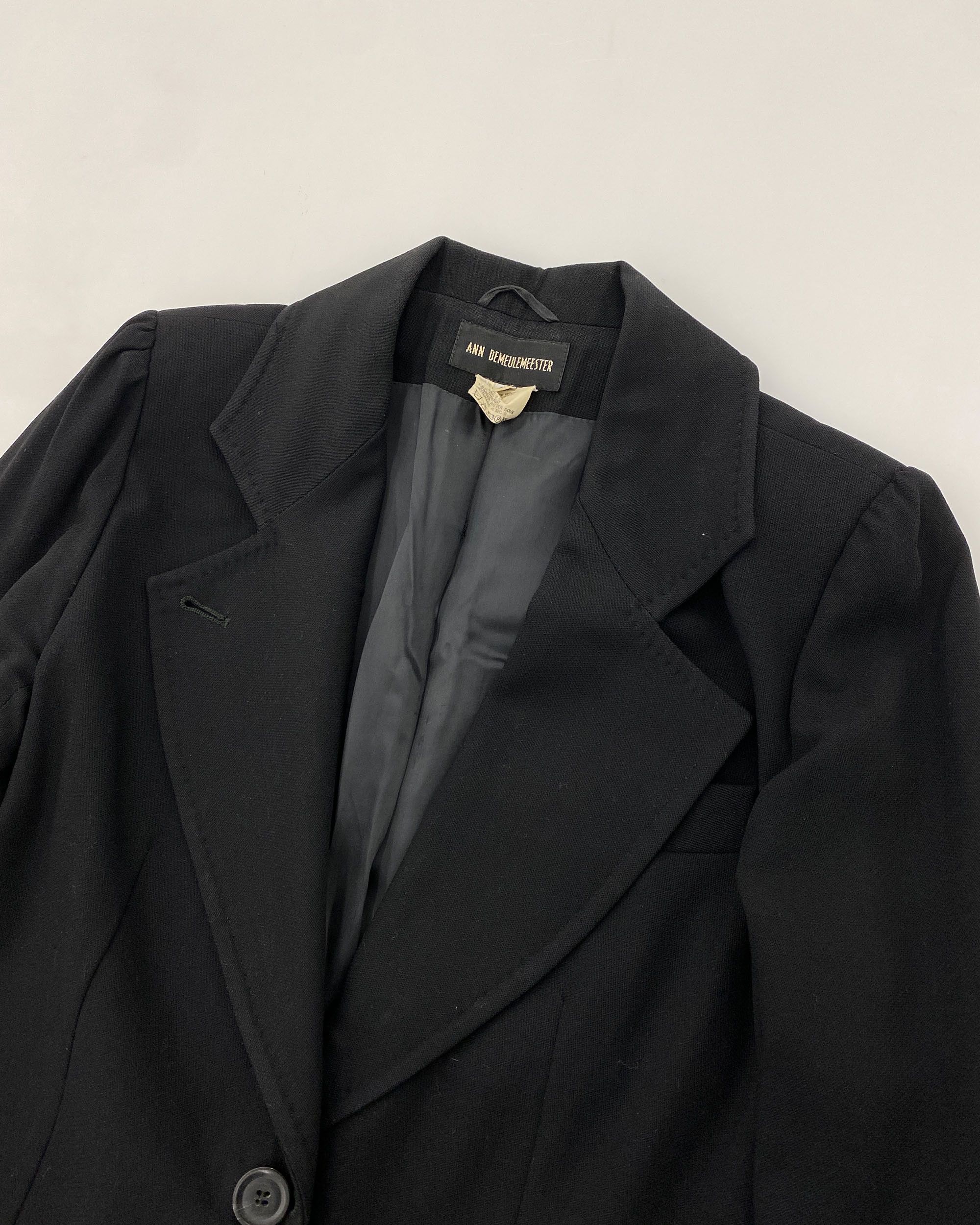 Ann Demeulemeester AW1987 Wool Coat Size XS / US 0-2 / IT 36-38 - 3 Thumbnail