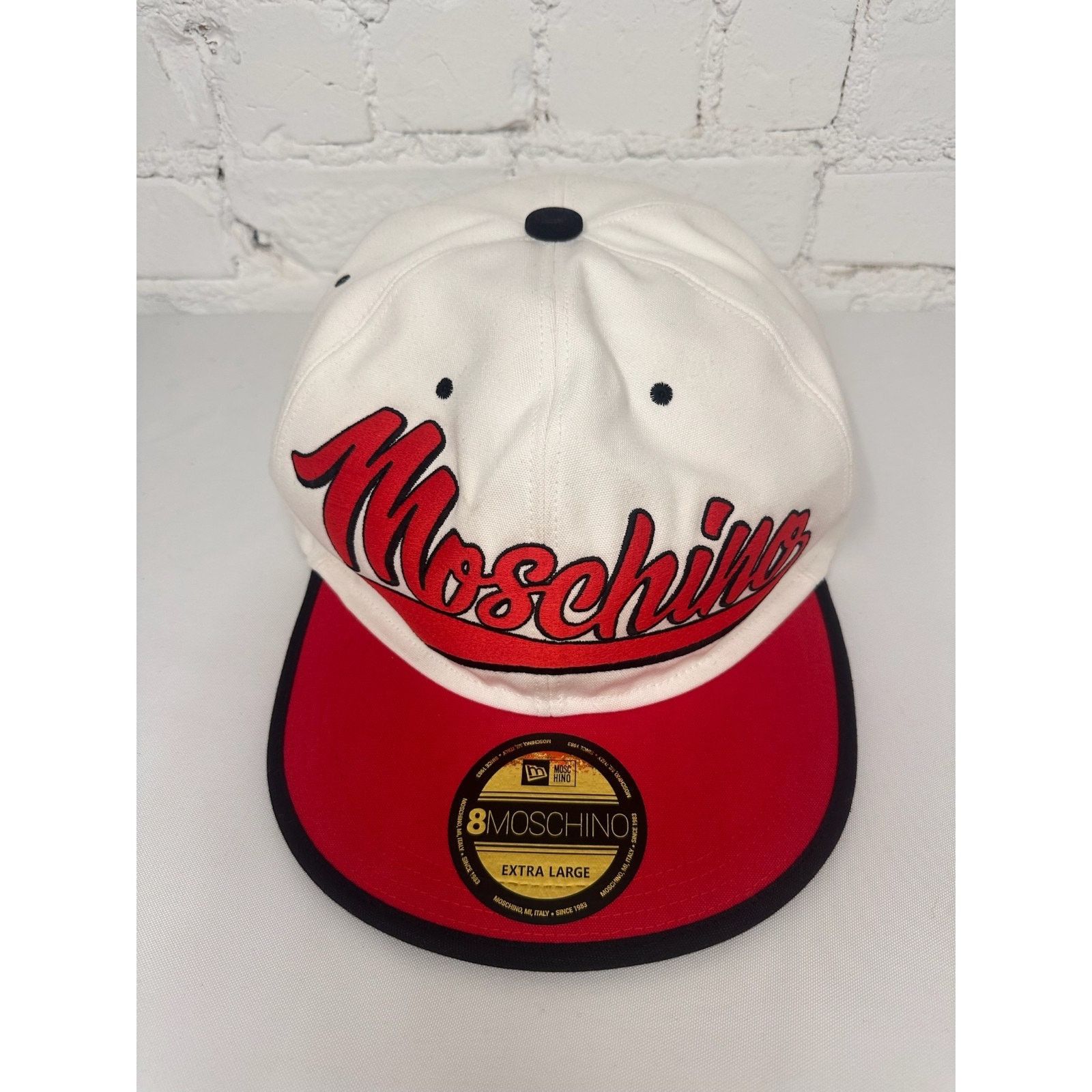 Moschino AW20 MOSCHINO Couture Jeremy Scott White Snapback Logo Hat Size ONE SIZE - 3 Thumbnail