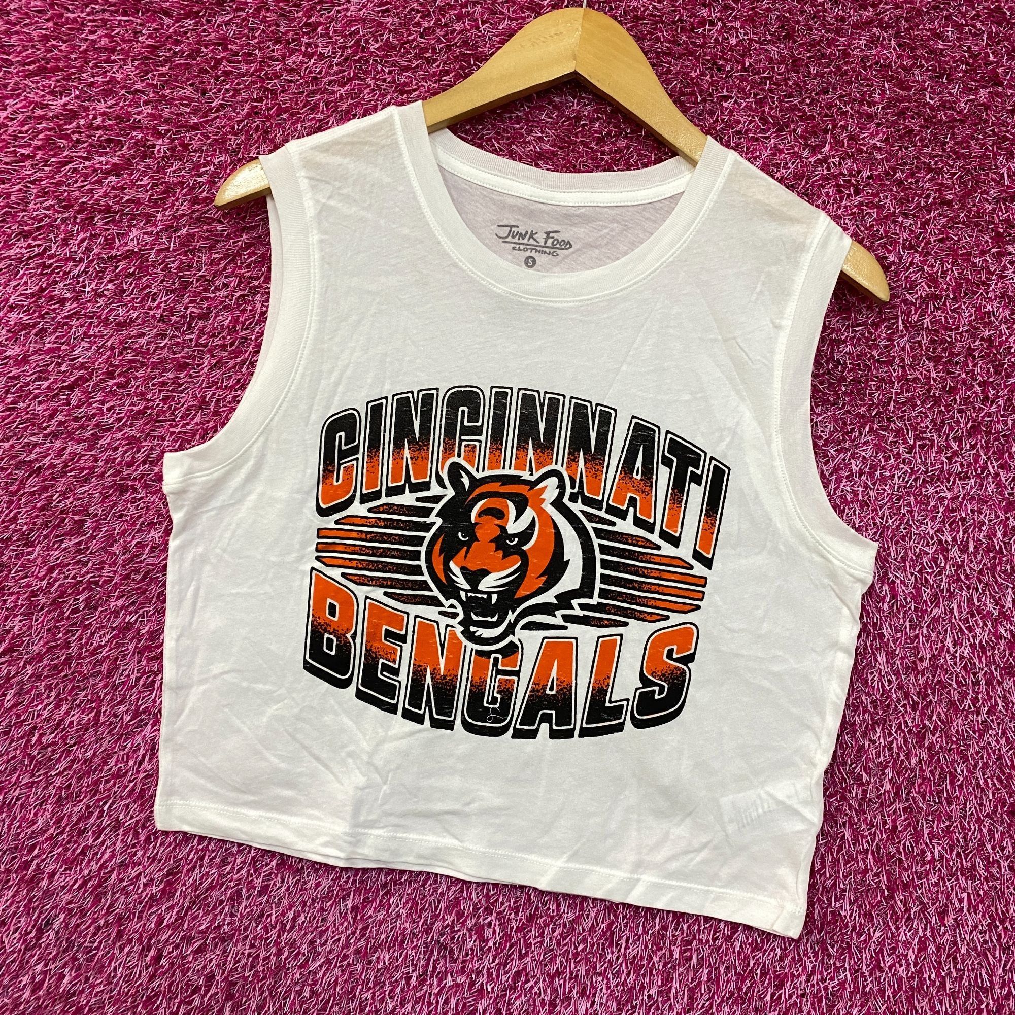 Junk Food Junk Food Clothing NFL Cincinnati Bengals Cropped Sleeveless Size S / US 4 / IT 40 - 3 Thumbnail