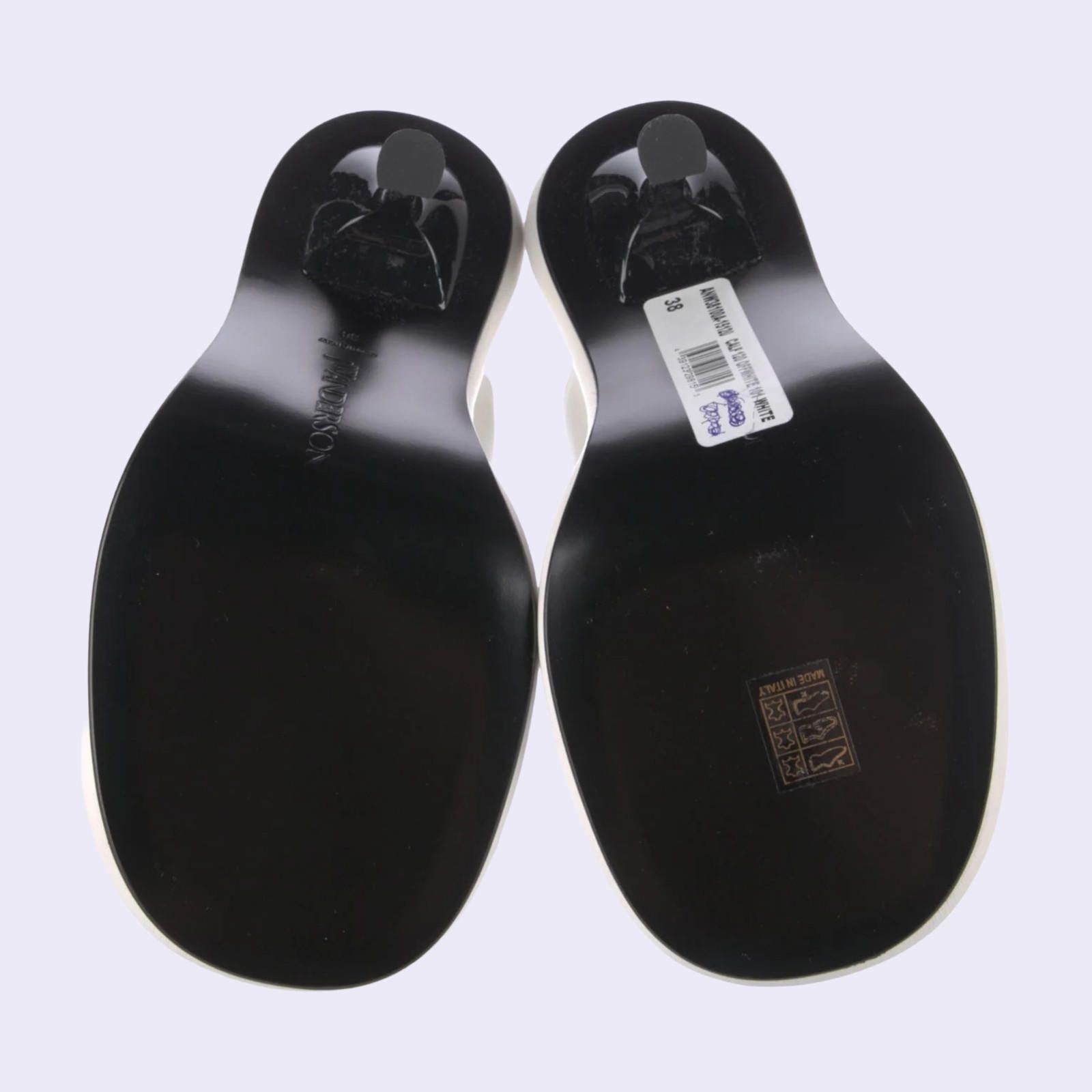 JW Anderson JW Anderson Bumper Tube Heels Puff Gara White Leather Mule Size US 8 / IT 38 - 2 Thumbnail