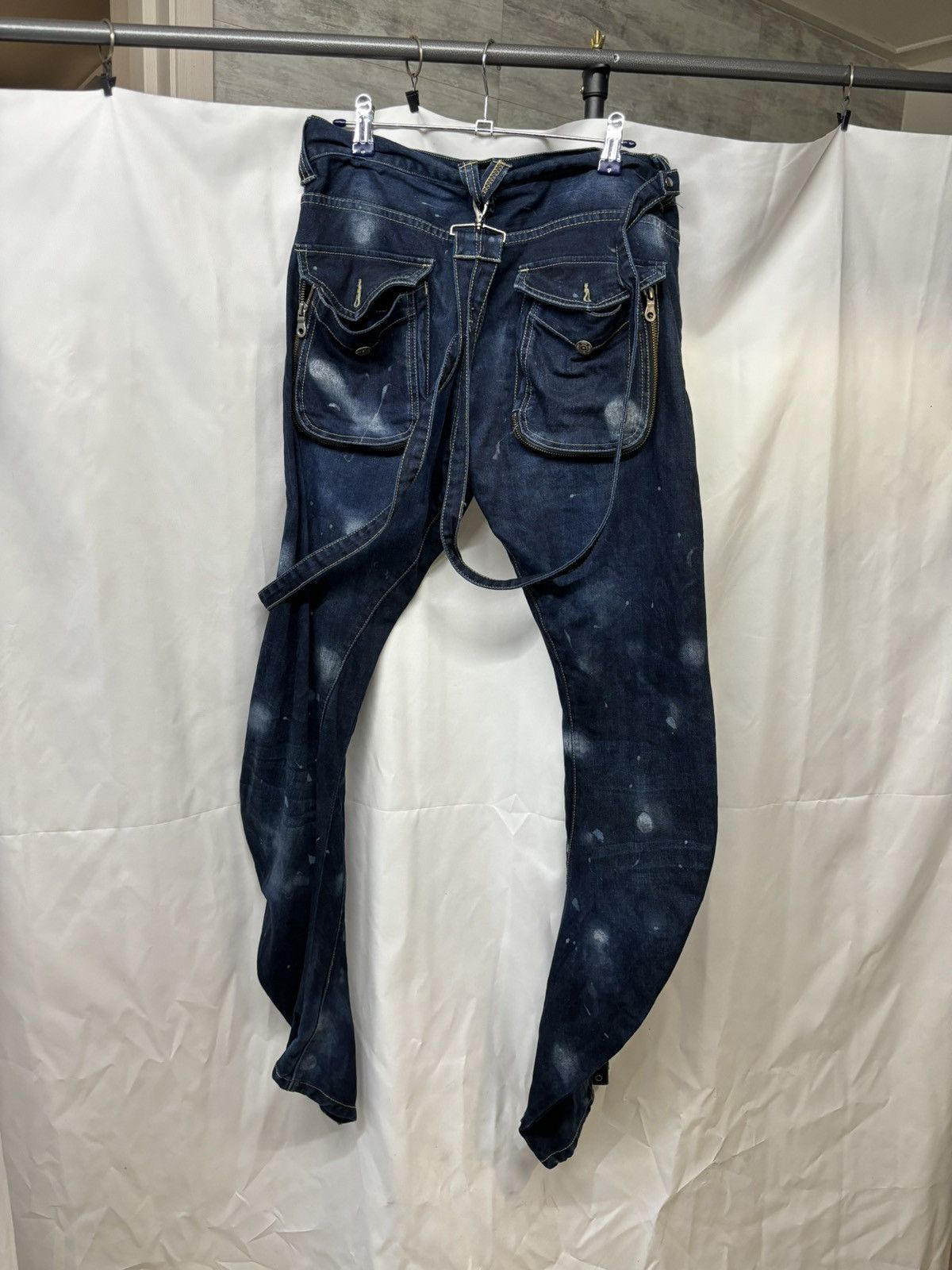 image of Ppfm Bondage Punk 'manta' Jean in Navy, Men's (Size 31)