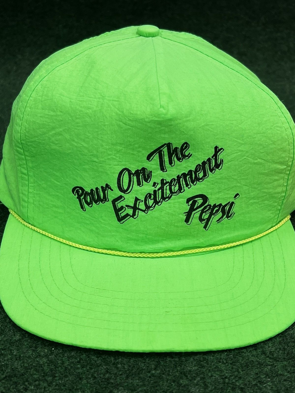 Pepsi 2 90s Pepsi Pour On The Excitement Neon Snapback Hats Size ONE SIZE - 2 Thumbnail