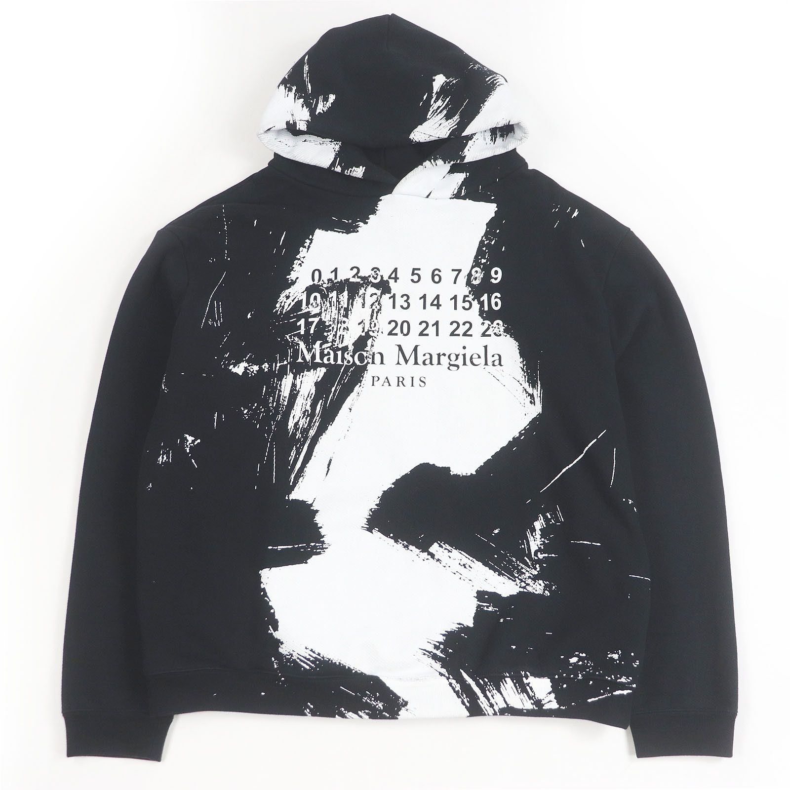 Maison Margiela Maison Martin Margiela Maison Margiela 10 DIAGONAL PAINT EFFECT Hoodie Cotton Sweatshirts & Hoodies DUTY FREE for USA Size ONE SIZE - 1 Thumbnail
