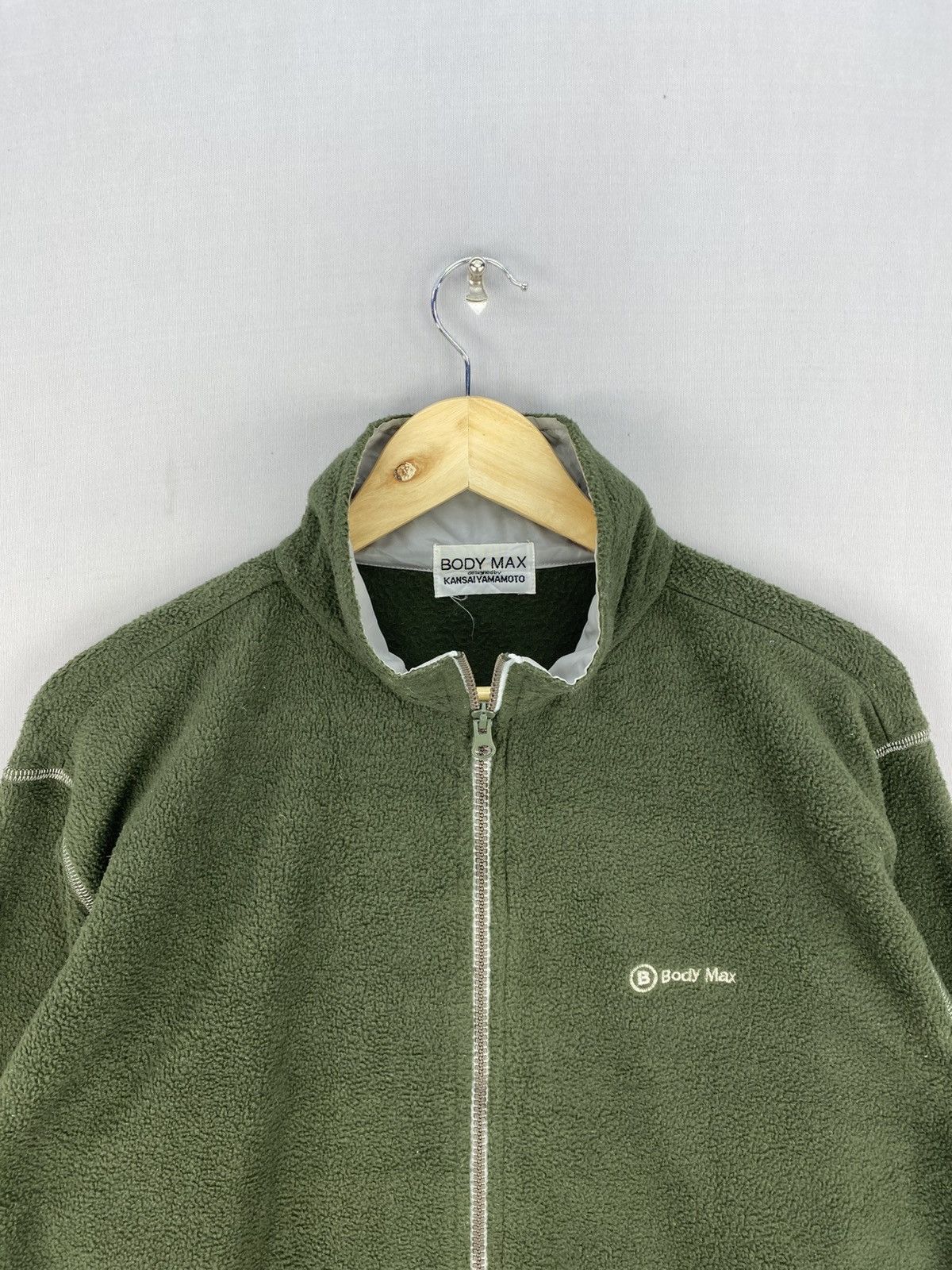 Kansai Yamamoto Vintage Y2K Body Max by Kansai Yamamoto Fleece Zipper Jacket Size US M / EU 48-50 / 2 - 7 Thumbnail