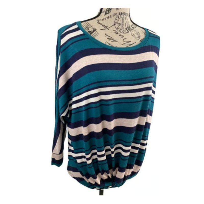Ann Taylor Ann Taylor Women's Medium Blouse Tie Knot Front 3/4 Sleeves Size M / US 6-8 / IT 42-44 - 1 Thumbnail