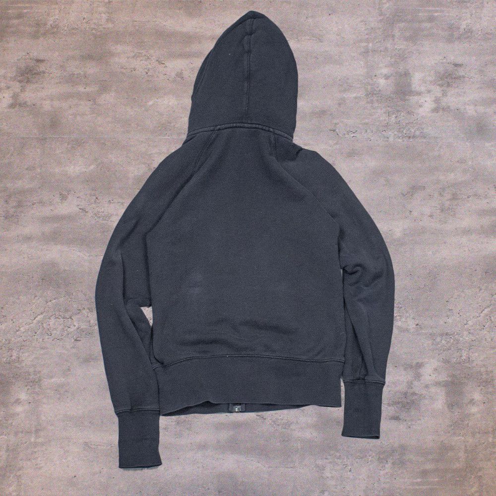 Nike Y2K 2000's 00's Nike Grey Tag Black Big Logo Zip Up Hoodie Size US M / EU 48-50 / 2 - 2 Thumbnail